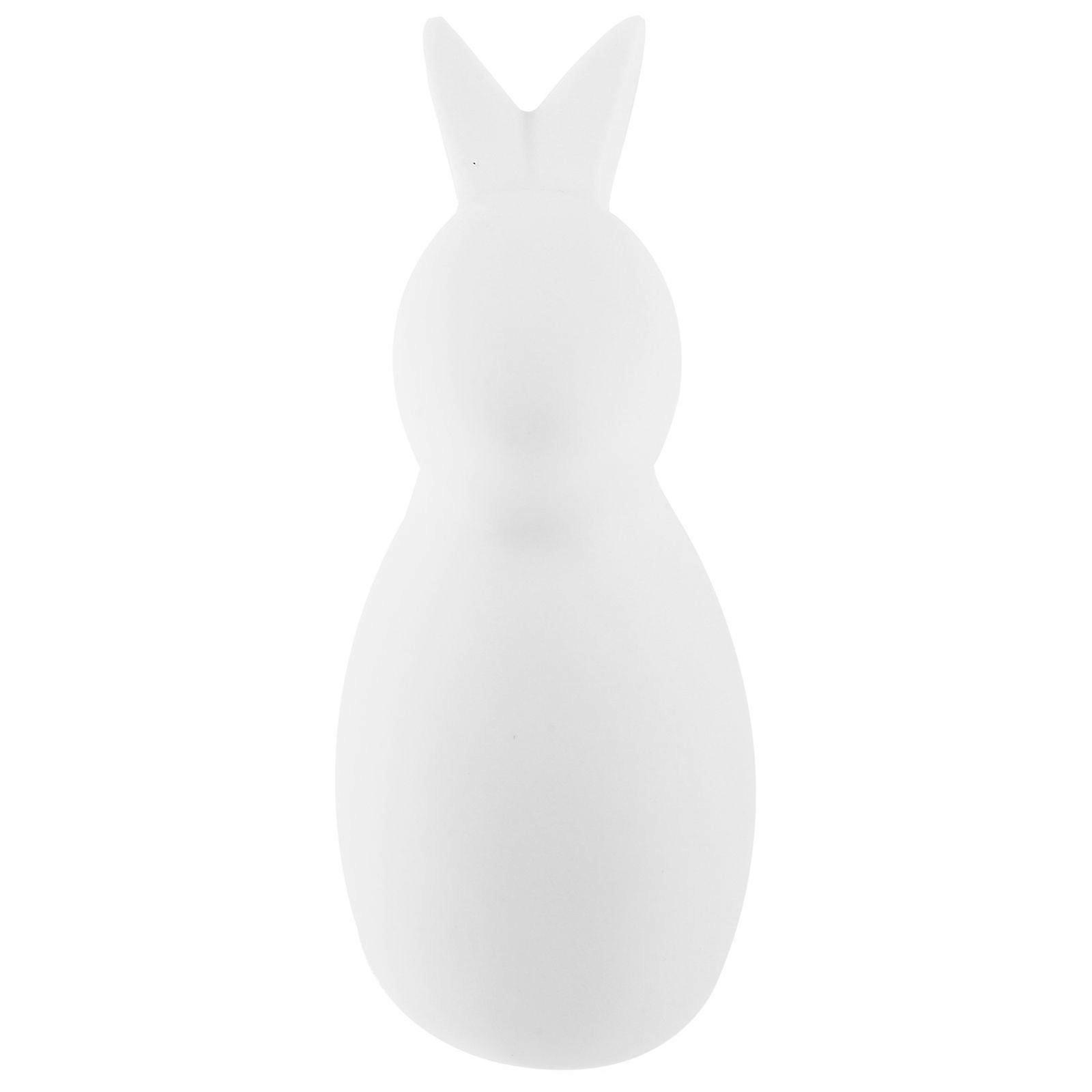 1pc Rabbit Ornament Ceramic Craft Home Layout Decor Desktop Decor (White)