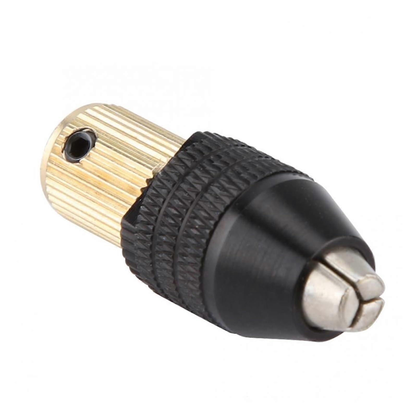 Electric Motor Shaft Miniature SelfTightening Chuck Mini Electric Drill Accessories 0.33.4mm Range Keyless Chuck Fixing Device Chucks(77.75mm)