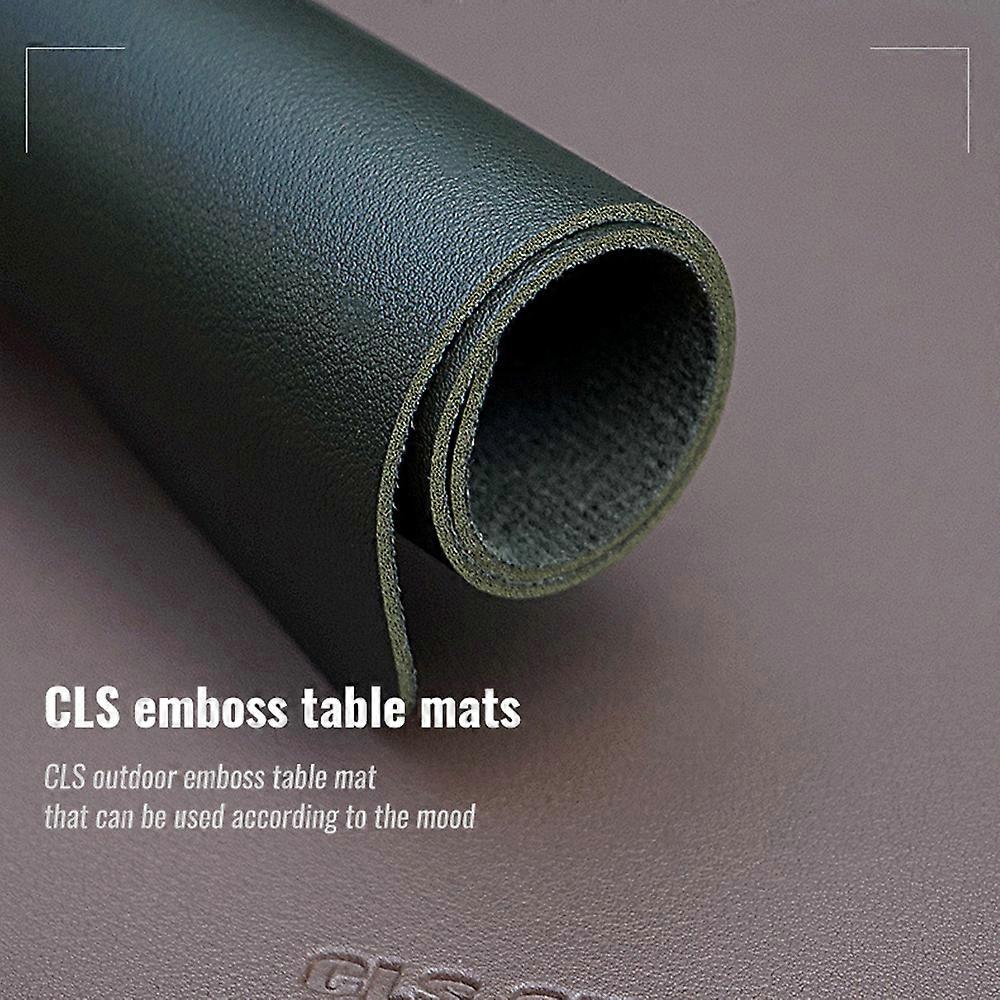 Waterproof Table Mat PU Leather Placemat Outdoor Picnic Camping BBQ Heat Insulation Desk Pad Nonslip Folding Table Mat
