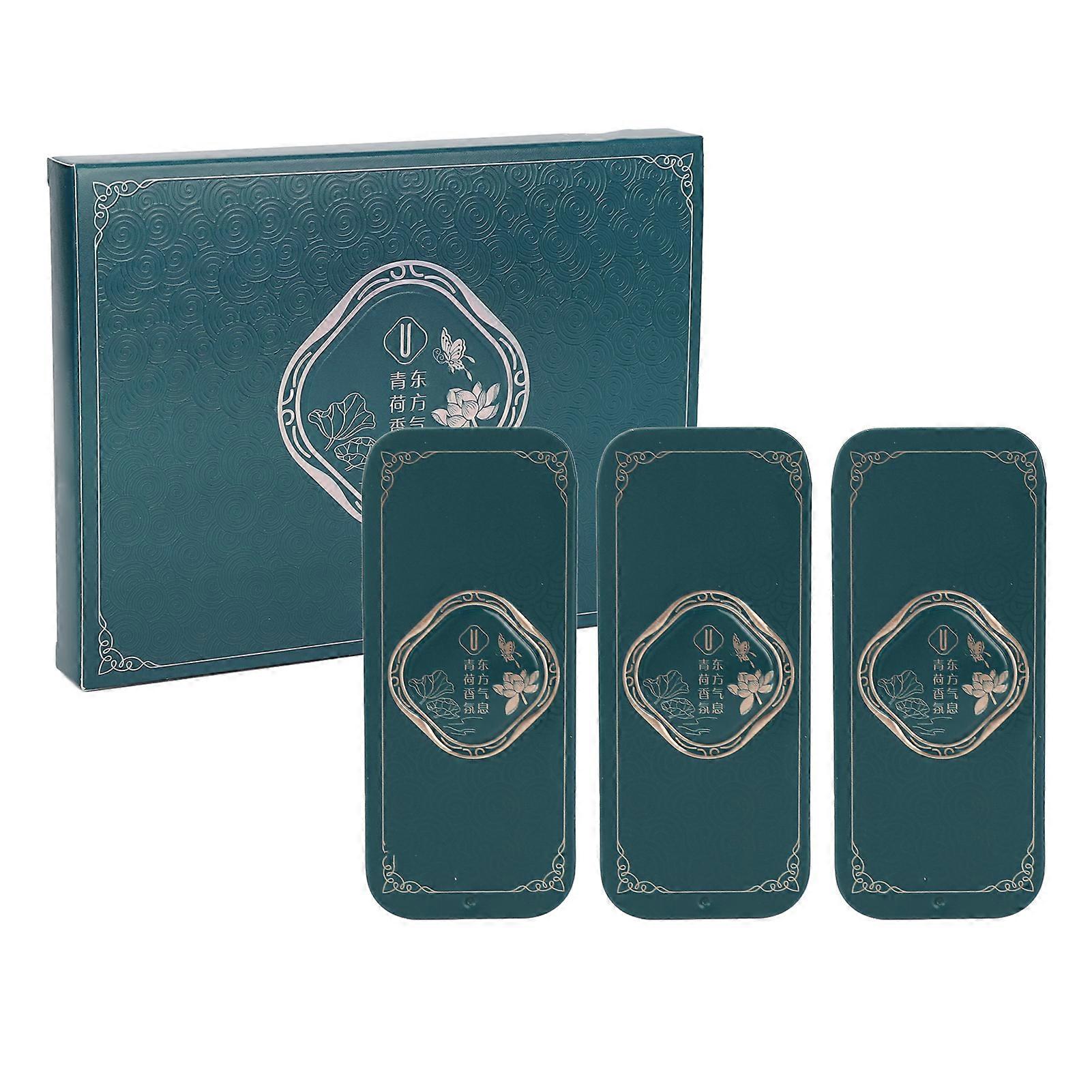 3 Boxes Solid Perfume Long Lasting Flower Fruit Fragrance Pocket Solid Perfume for Men Women