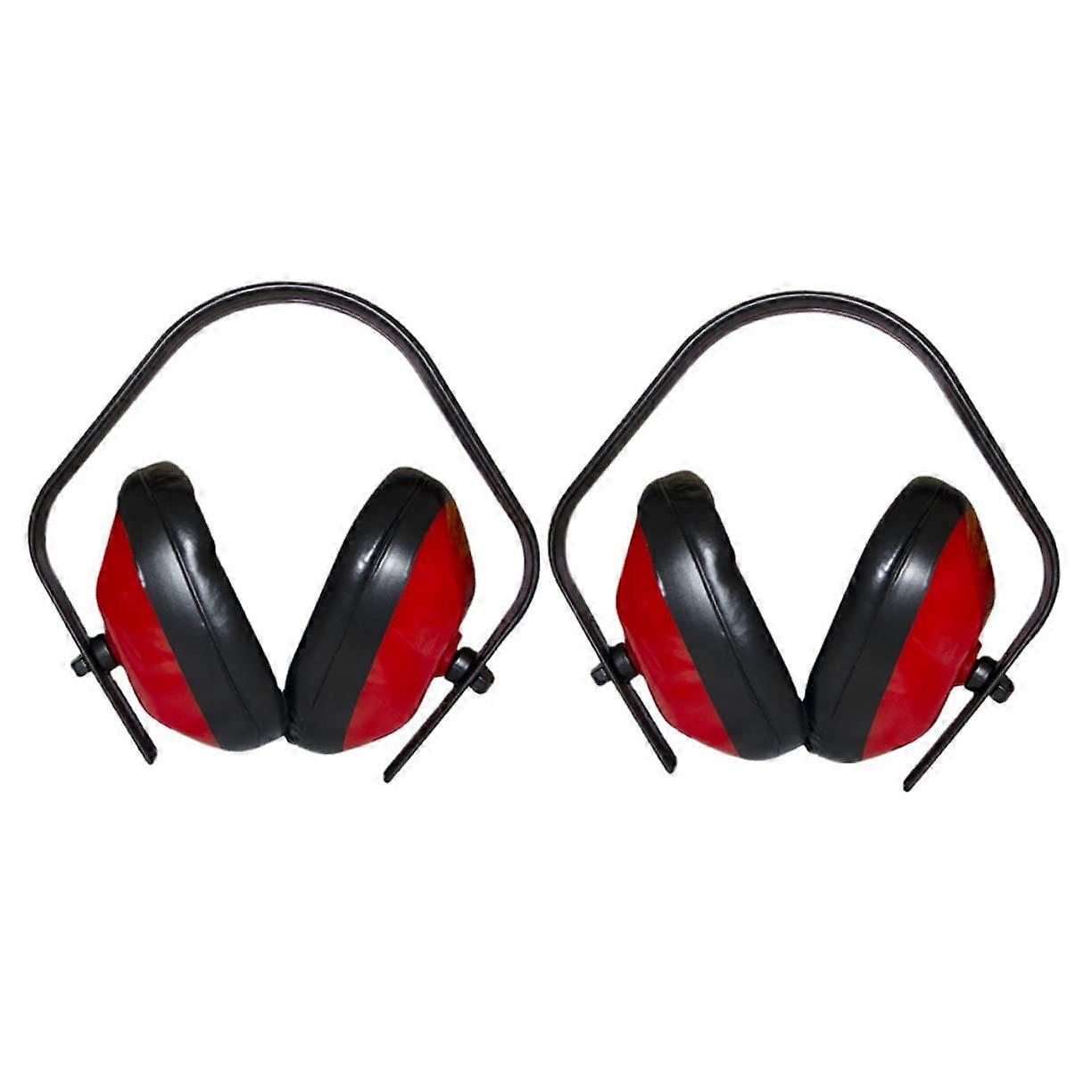 Soundproof Earmuffs 2-Pack, Noise Reduction, Hearing Protection, Foldable Adjustable Headband, For Shooting Range