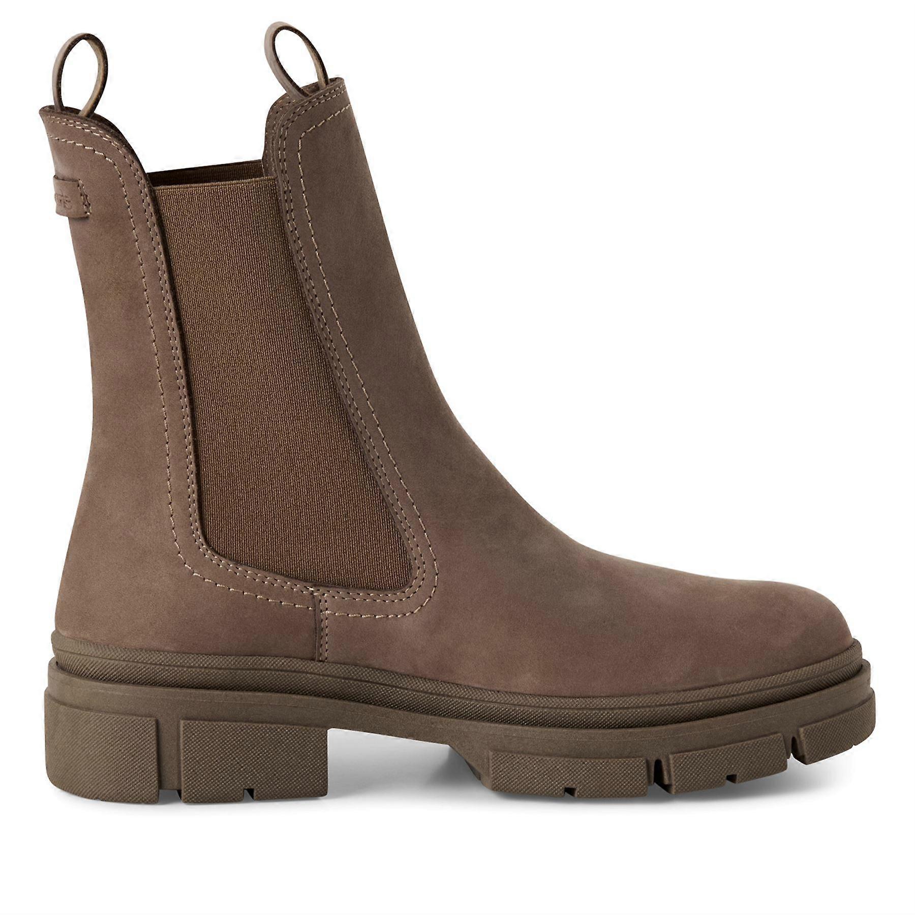 Tamaris Womens Leather Chelsea Boots High Ankle Classic Pull-On Comfort Shoes