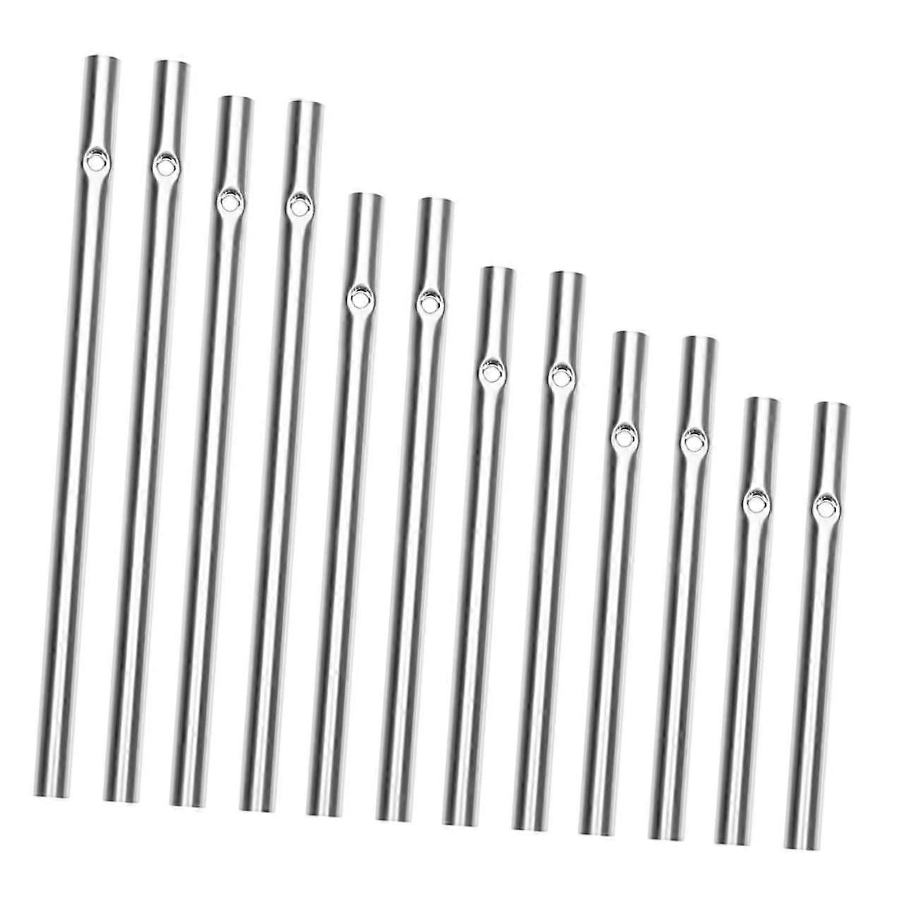 12 pieces metal wind chime the pipes wind chime parts robust craft pipes