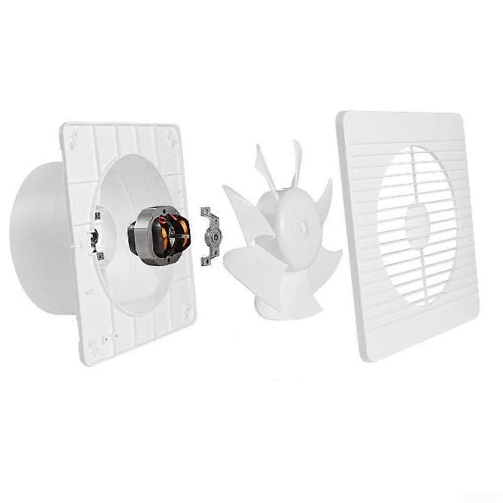Powerful Wall Extractor Fan For Bathroom And Kitchen, Wall-Mount, 6-Inch, Quiet Operation, Efficient Ventilation