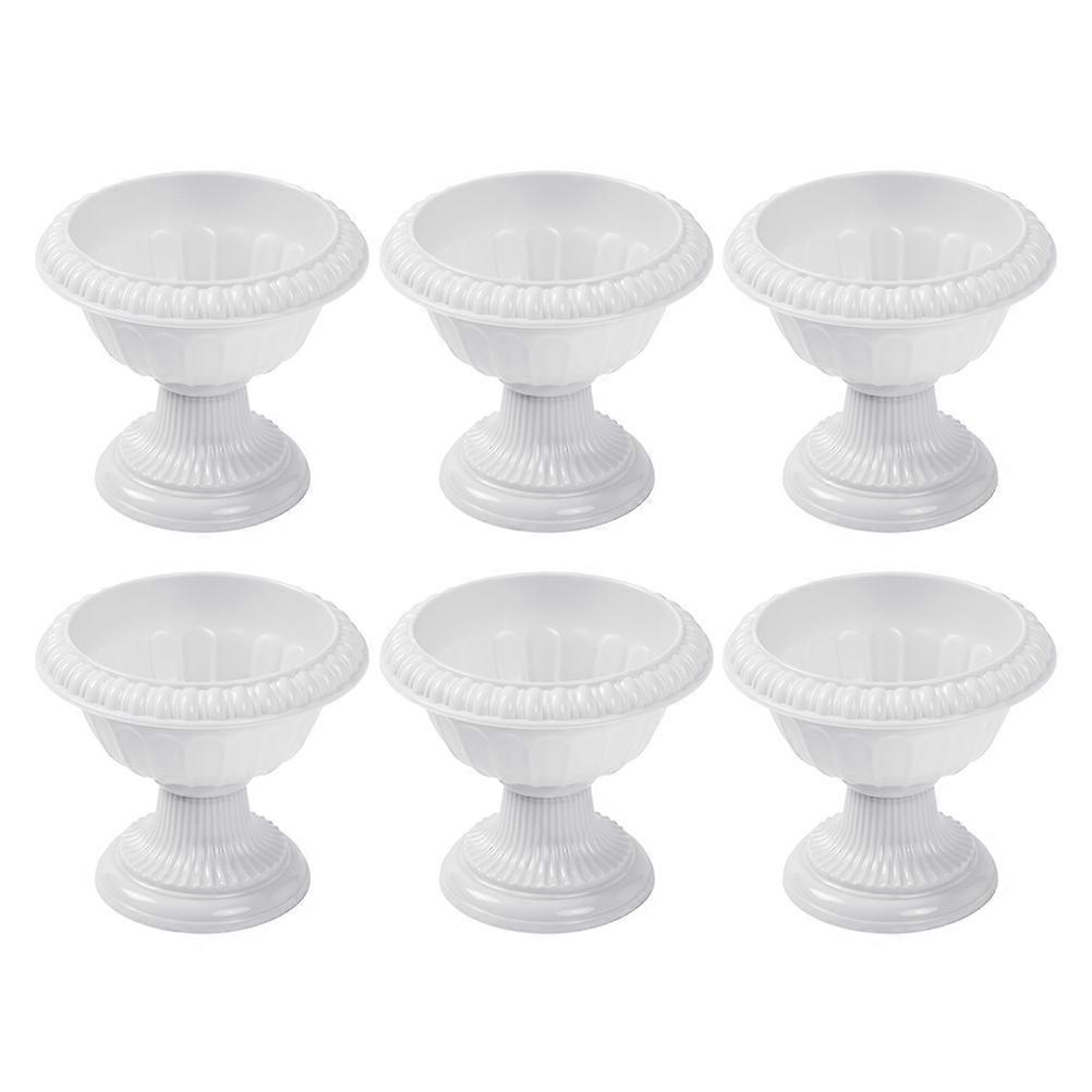 Decorative Planter with Roman Columns, Versatile Usage, Enhances Space Aesthetics