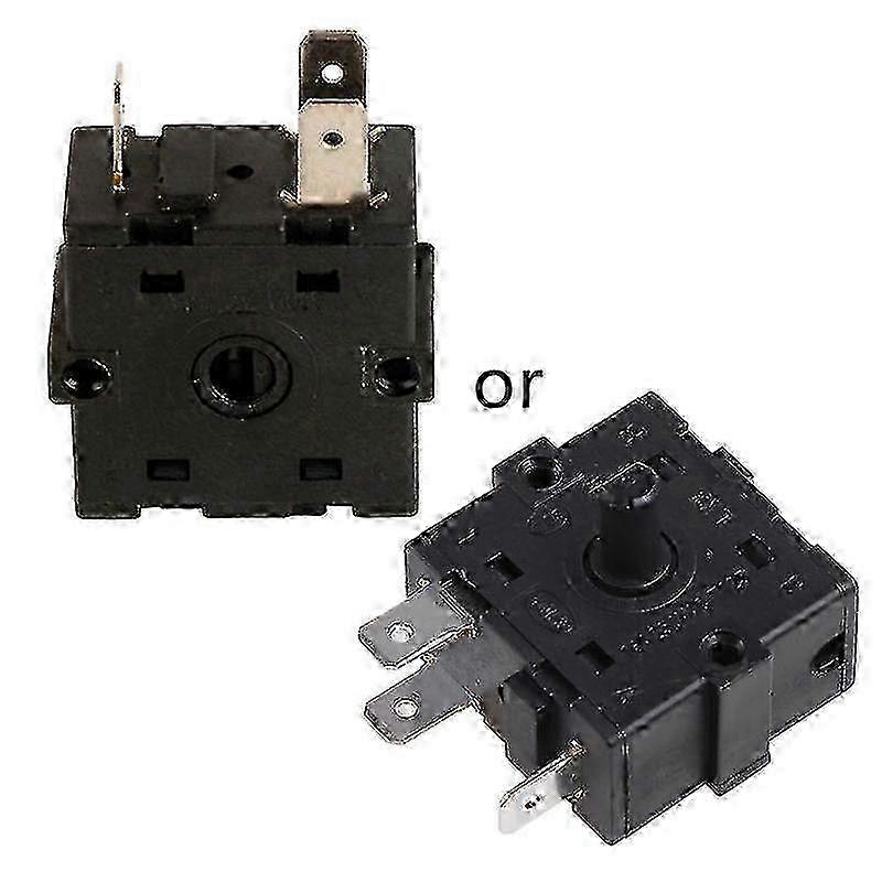 Electric Room Heater with 3 Pin and 5 Pin Rotary Switch Selector, AC 250V 16A, New Models Compatible with Various Brands