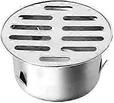 Avloppslock i rostfritt stål Runt antiblockerande golv Avtagbart filter Dränering