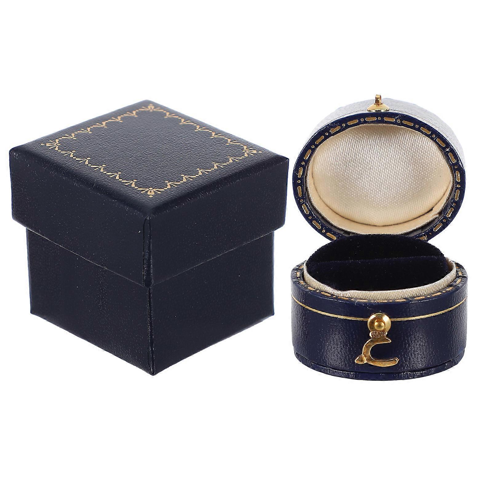 Portable Mini Ring Box, Retro Jewelry Storage Case for Rings, Unique Design with Gift Packaging for Jewelry Lovers