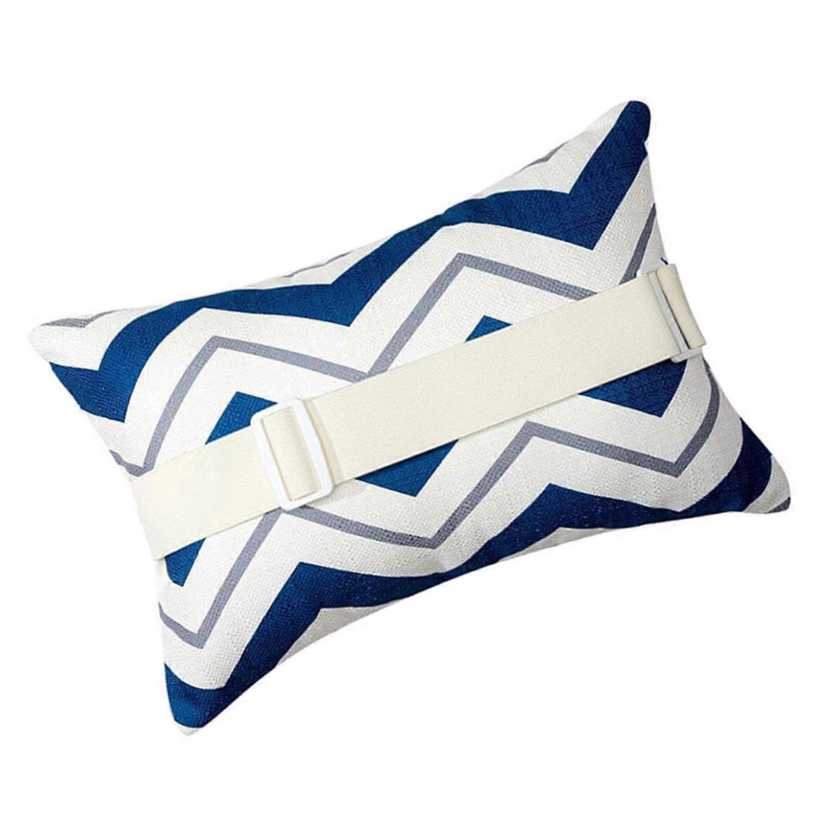 Lounges Head Resting Pillows Decorative Outdoor Patio Pillow With Insert Adjustable Elastic Straps For Recliners Beach