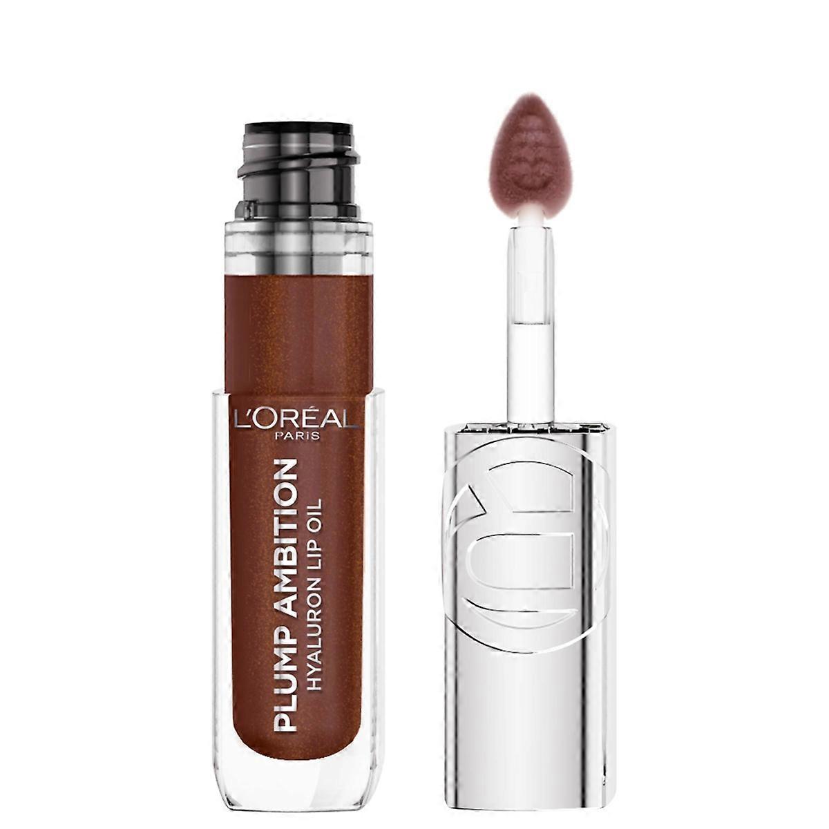 L'oreal Paris Plump Ambition Hyaluron Lip Oil Plumping Lip Gloss, La Nuit Sparkle - 0.16 Fl Oz
