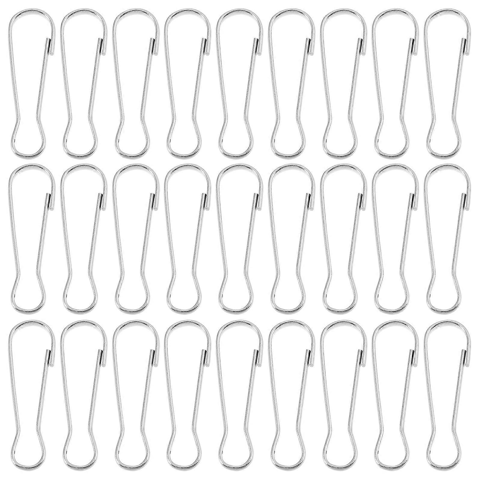 100pcs Metal Spring Hanger Clips Hooks for Lamps, Lanterns, Plants – Multi Use Hanging Buckles for Indoor Outdoor Display