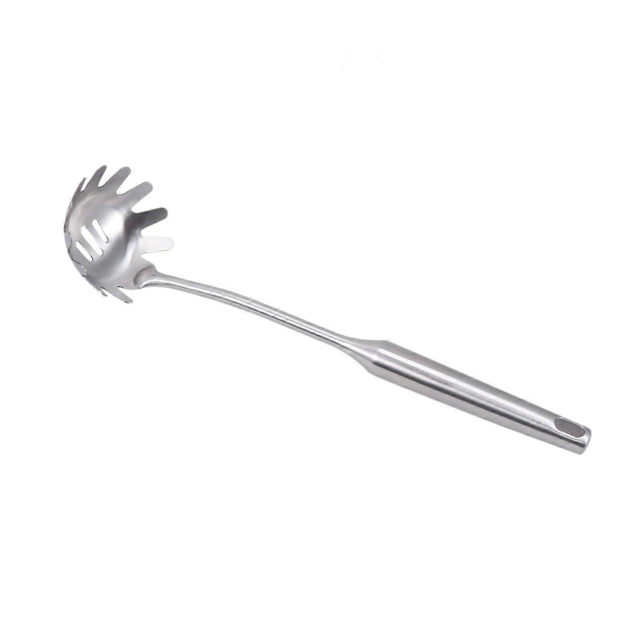 Thick Pasta Strainer, 304 Stainless Steel Spaghetti Strainer, Hollow Spoon Pasta Server Kitchen Cookware