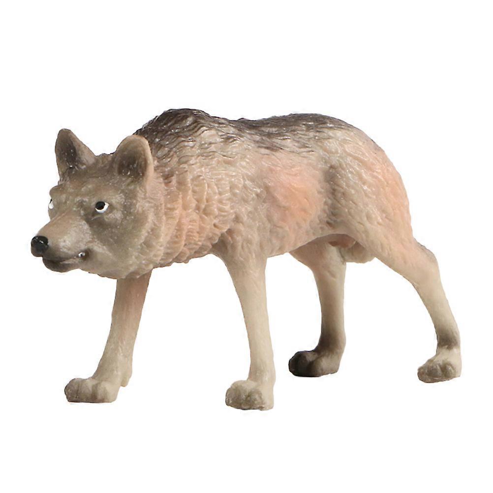 Realistic Wolf Figurine Animal Ornament Home Decoration Teaching Tool Photo Prop Friends