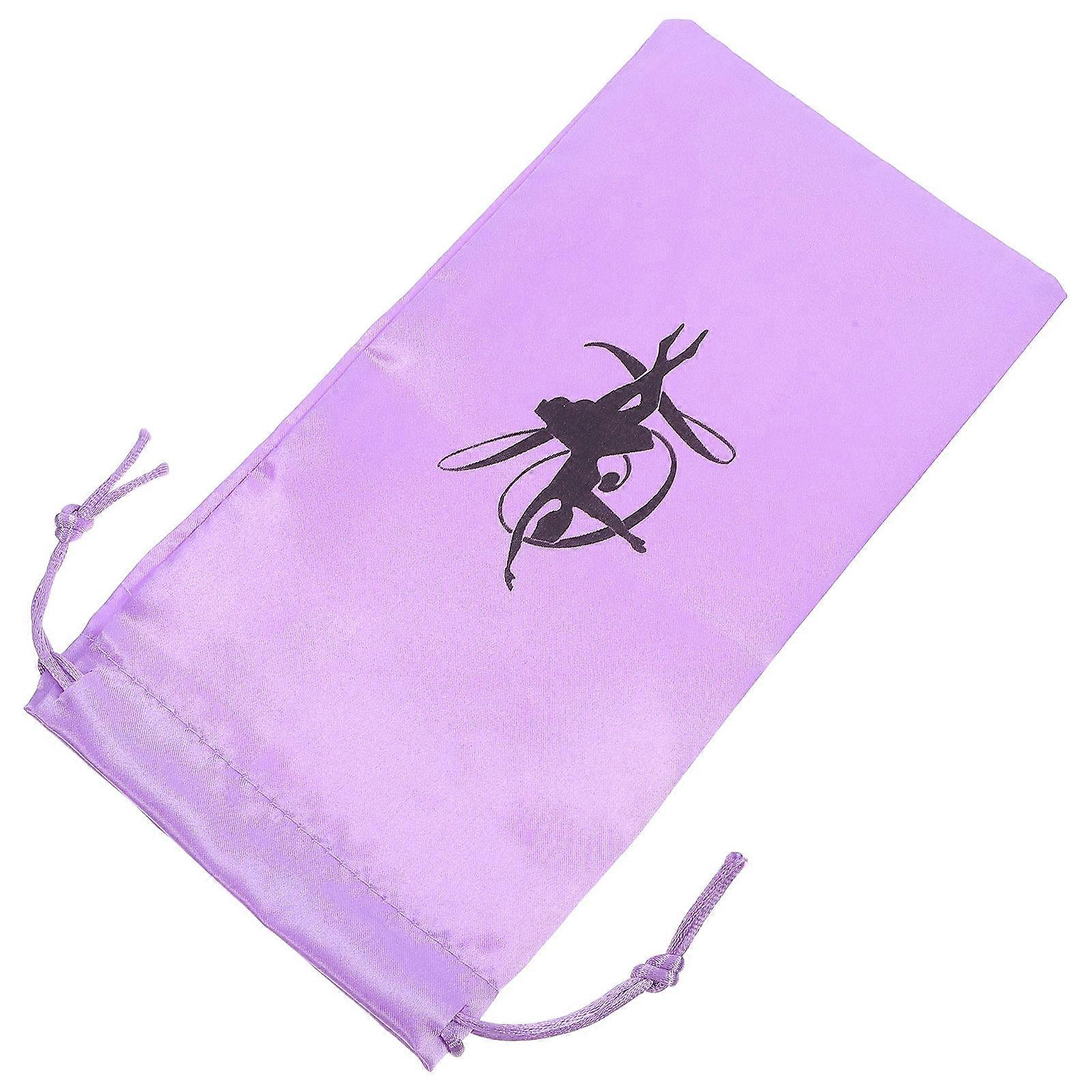 Drawstring Dance Shoe Pouch Rectangular Bag for Ballet Shoes Portable Storage 1 Pair