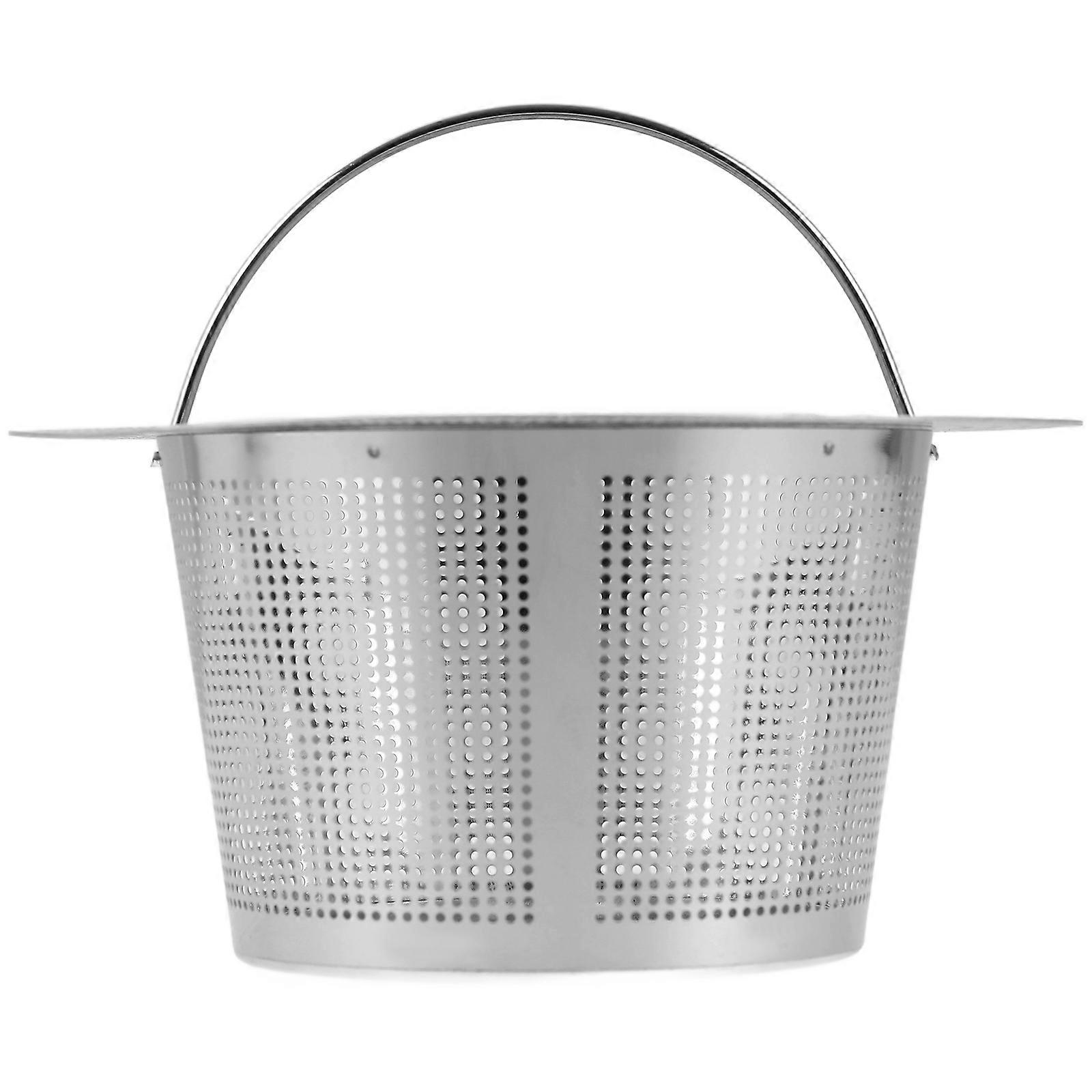 Basin Drain Filter Stainless Steel Sink Basket Food Particle Blocking 1Set