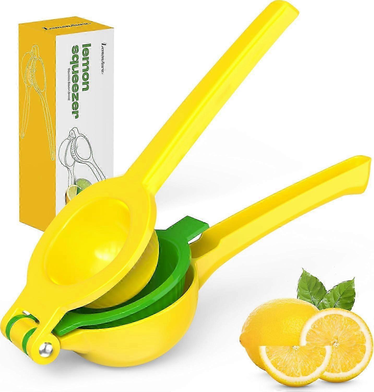 Lemon Squeezer Press - 2 in 1 Juicer for Effortless Squeezing, Rustless & Durable