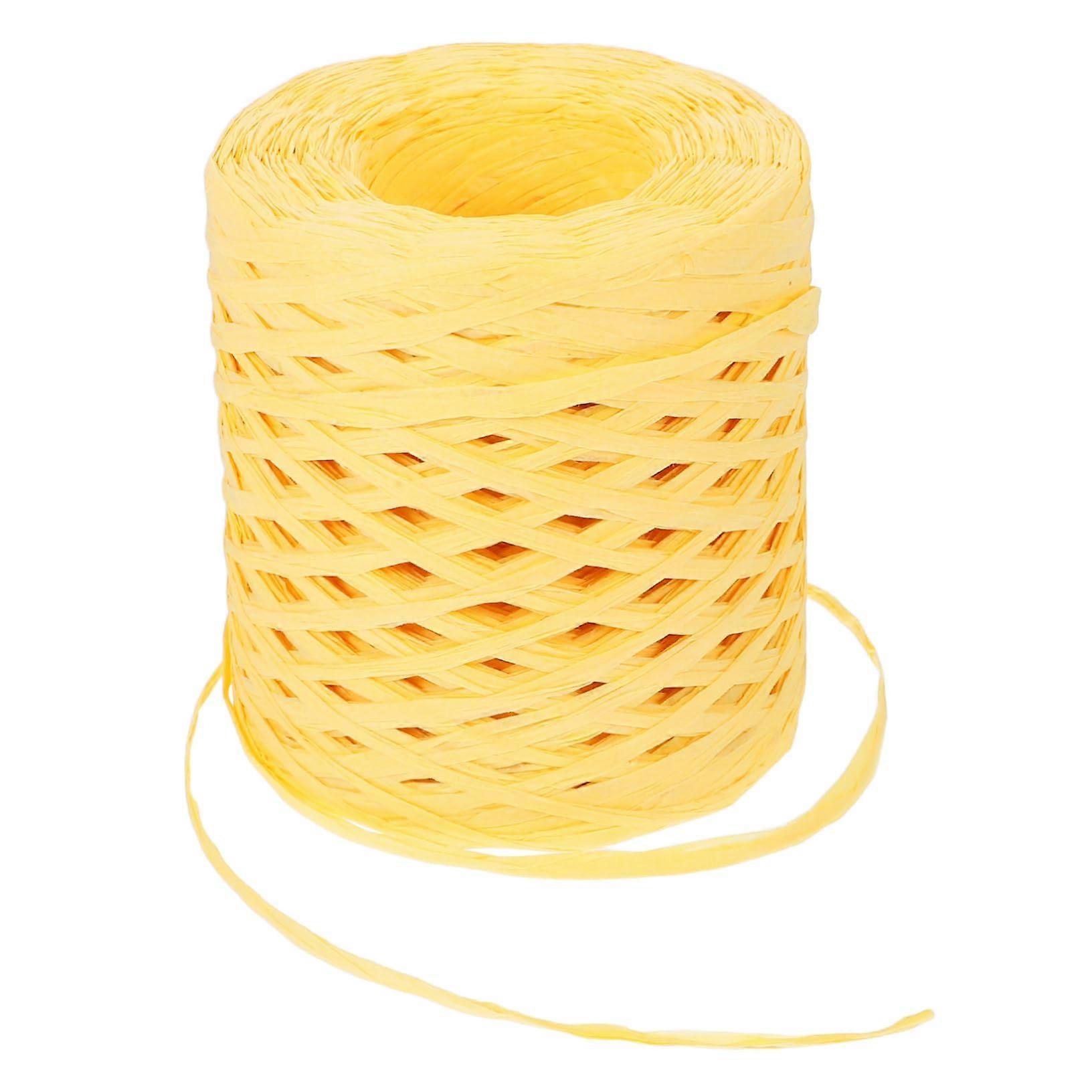 Elegant natural paper yarn 1 roll ribbon for crocheting crafting packaging weaving
