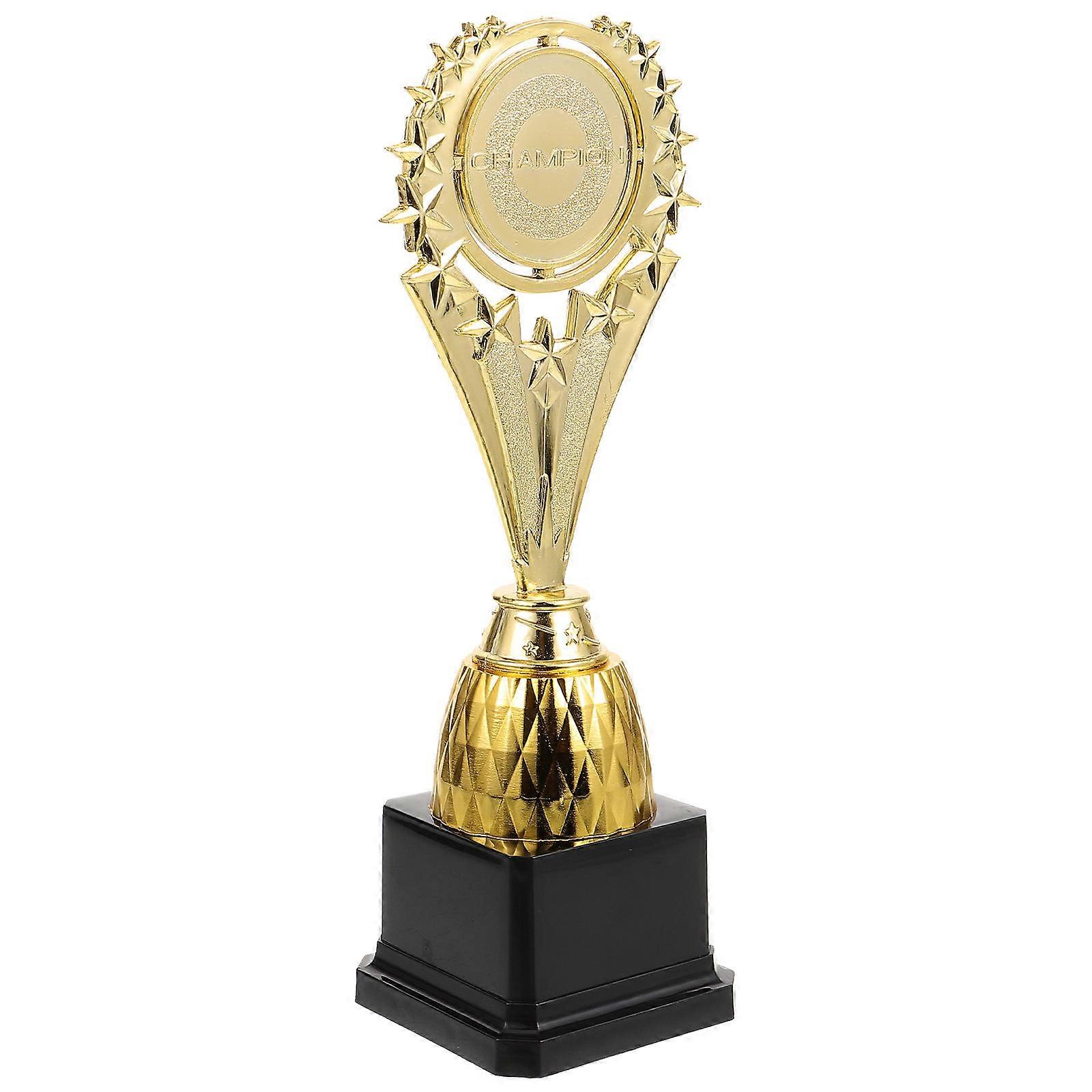Plastic Trophies Small Trophy Golden Color for Awarding with Elegant Impression