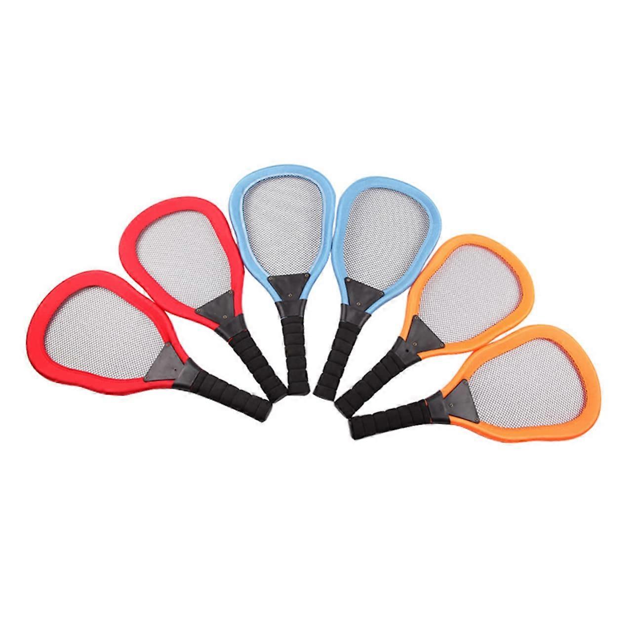 5 Piece Paddle Ball Bat for Beach Racket with Bats Badminton and Colourful Ocean Balls for Beach Games and Outdoor Activities and