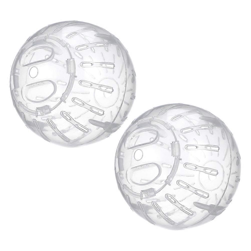 Transparent Hamster Exercise Ball 2 Pack Mini Sports Ball for Small Pets, Dwarf Hamsters, Promotes Activity, Reduces Boredom, Portable Fun Design