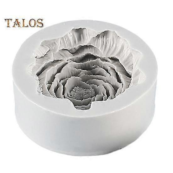 Flower Silicone Mold Heat-Resistant Multi-use Easy Cleaning Useful 3D Soap Candle Mold Table Ornament for Resin Craft Creation
