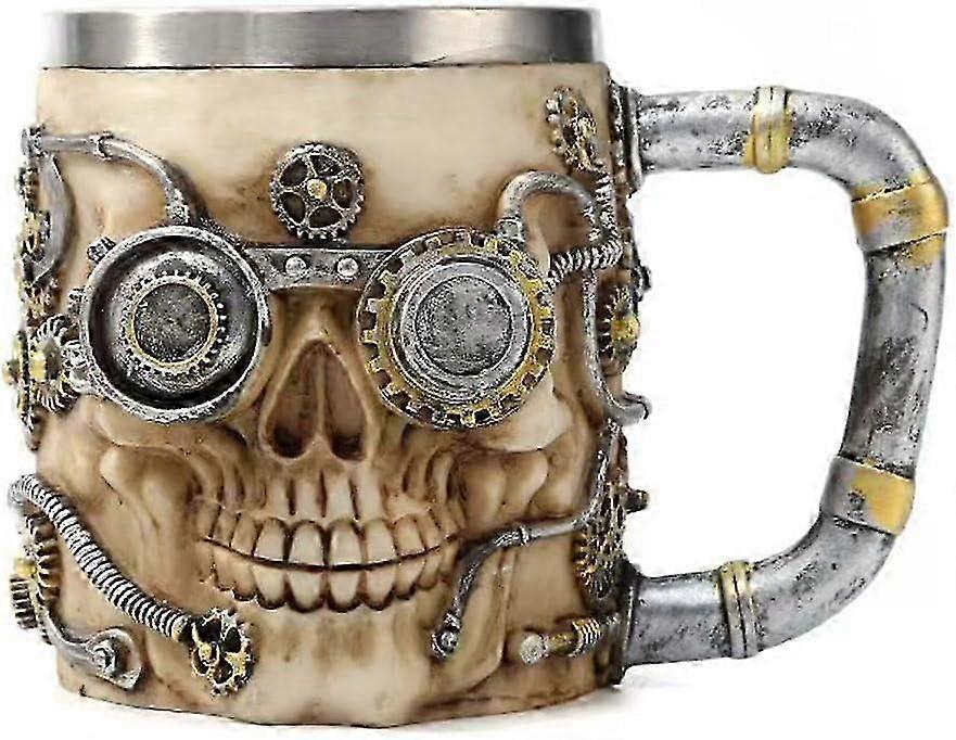 Skull Beer Mug Viking Drinking Cup Halloween