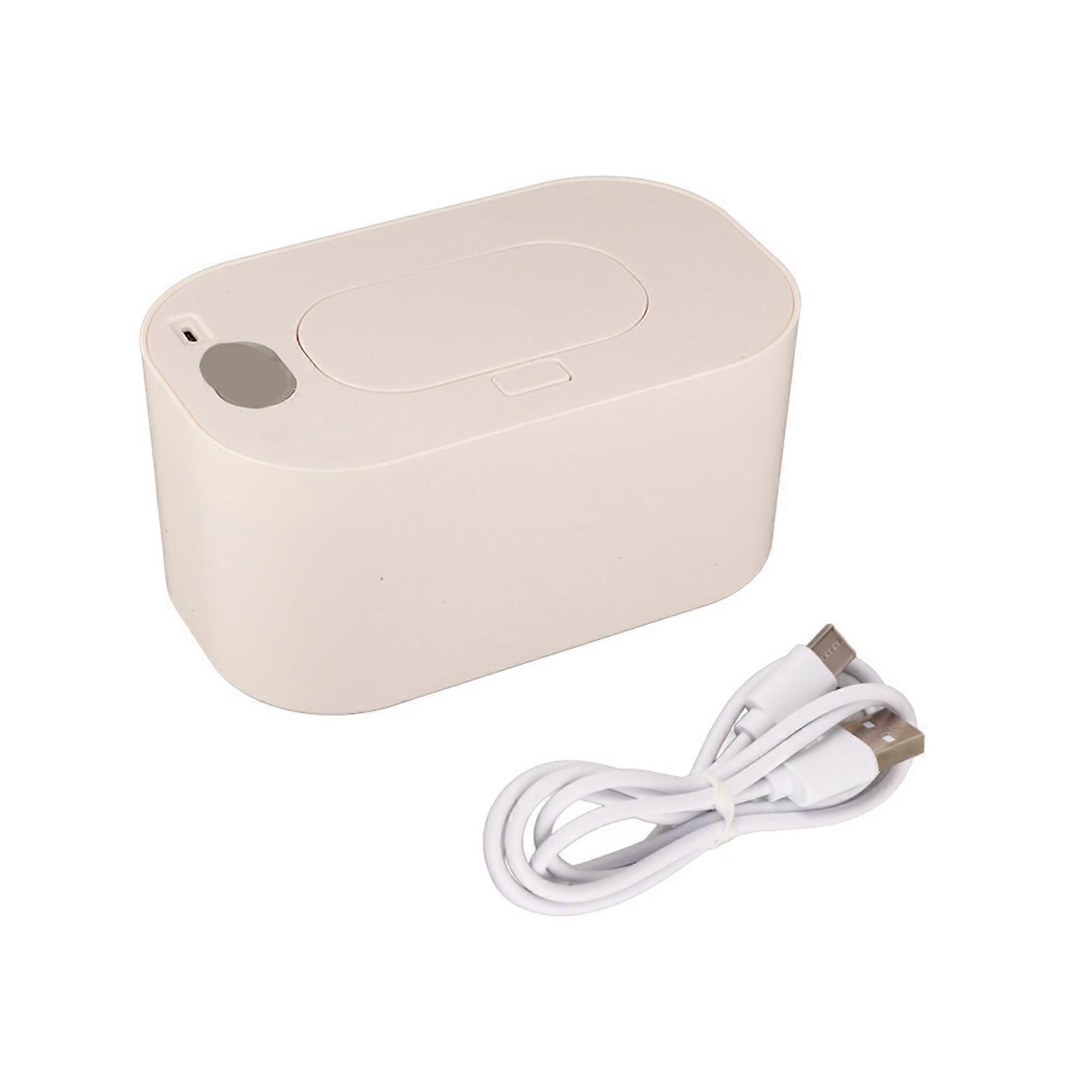 Top Heated Wet Wipe Dispenser, Moisture Lock, Large Capacity, Baby Wipe Warmer, White, Constant Temperature