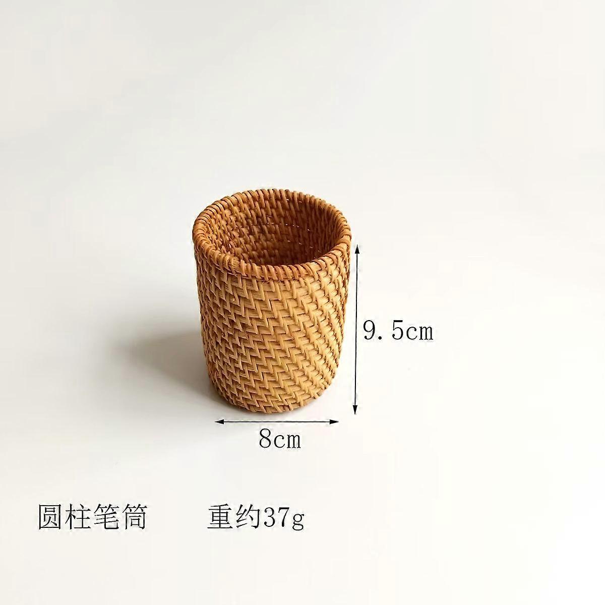 Wicker pen holder tea ceremony accessory storage tube