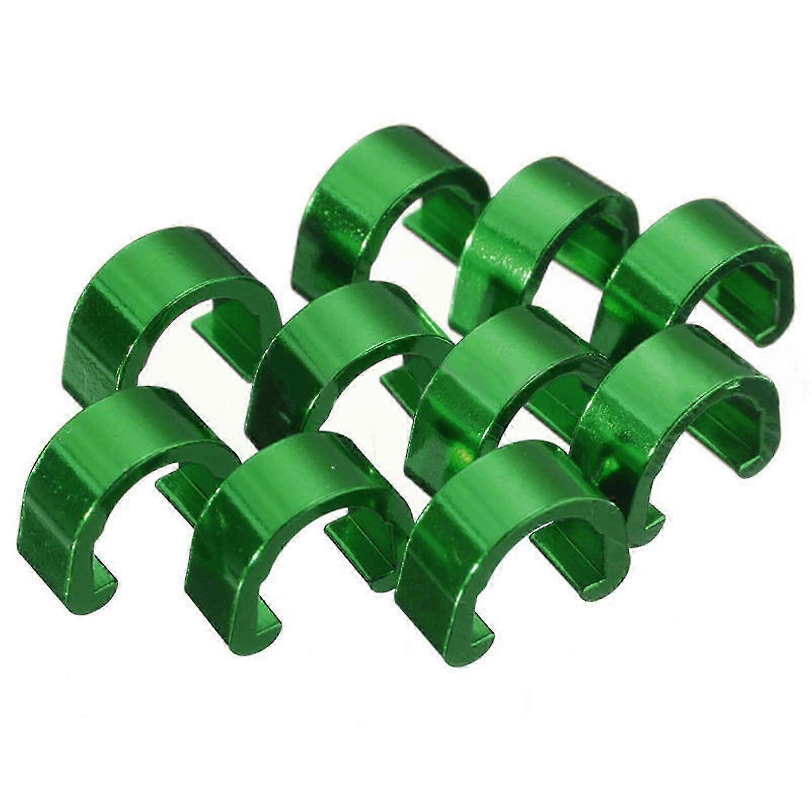 10 Pcs Aluminum Alloy Bicycle C-Clips Suitable for Brake and Shift Cables