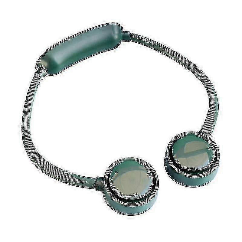 Portable Hanging Neck Fan Hands Free Rechargeable 3 Speed Settings Air Cool