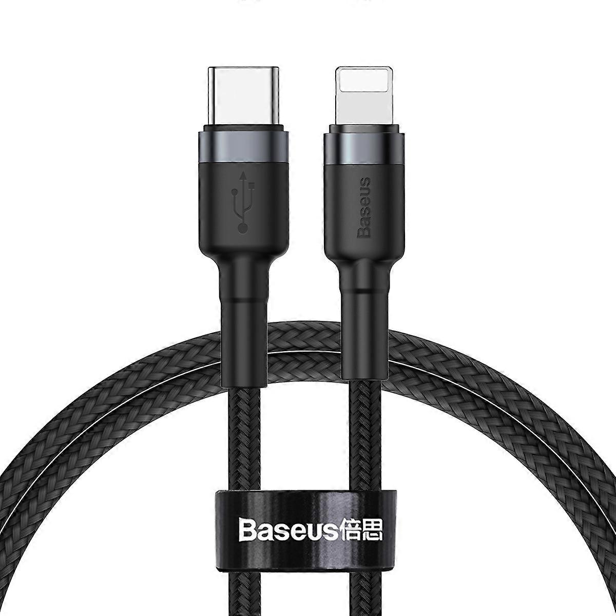 BASEUS Type C to iP Sync Data Cable PD Quick Charge 18W 1m Nylon Braided Cable