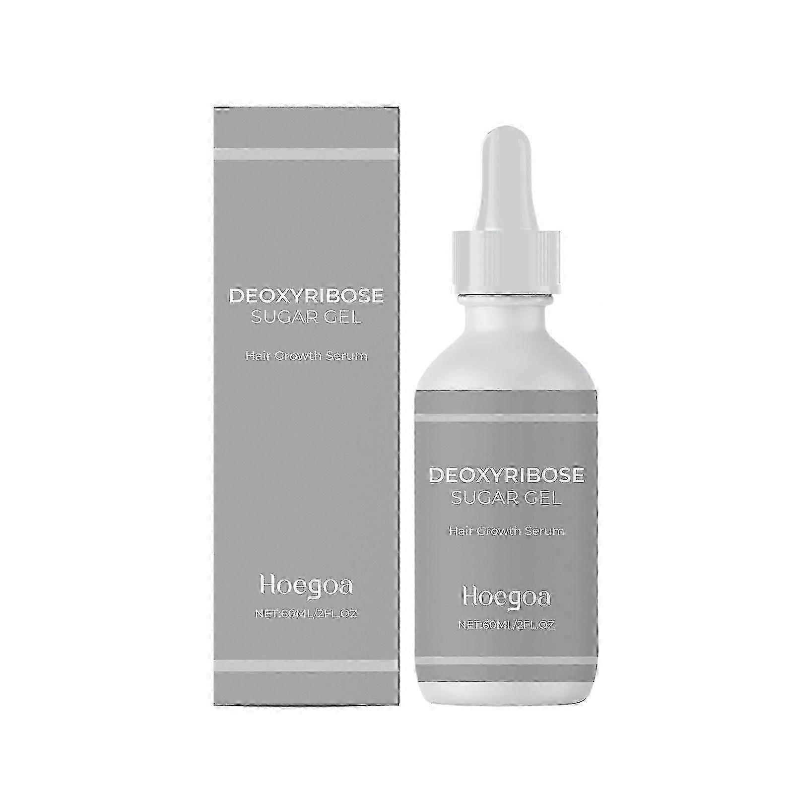 Deoxyribose Sugar Gel, 60 מ"ל סרום לצמיחת שיער, סרום לצמיחת שיער מחדש לשיער מלא ובריא יותר, מזין את השיער עמוק