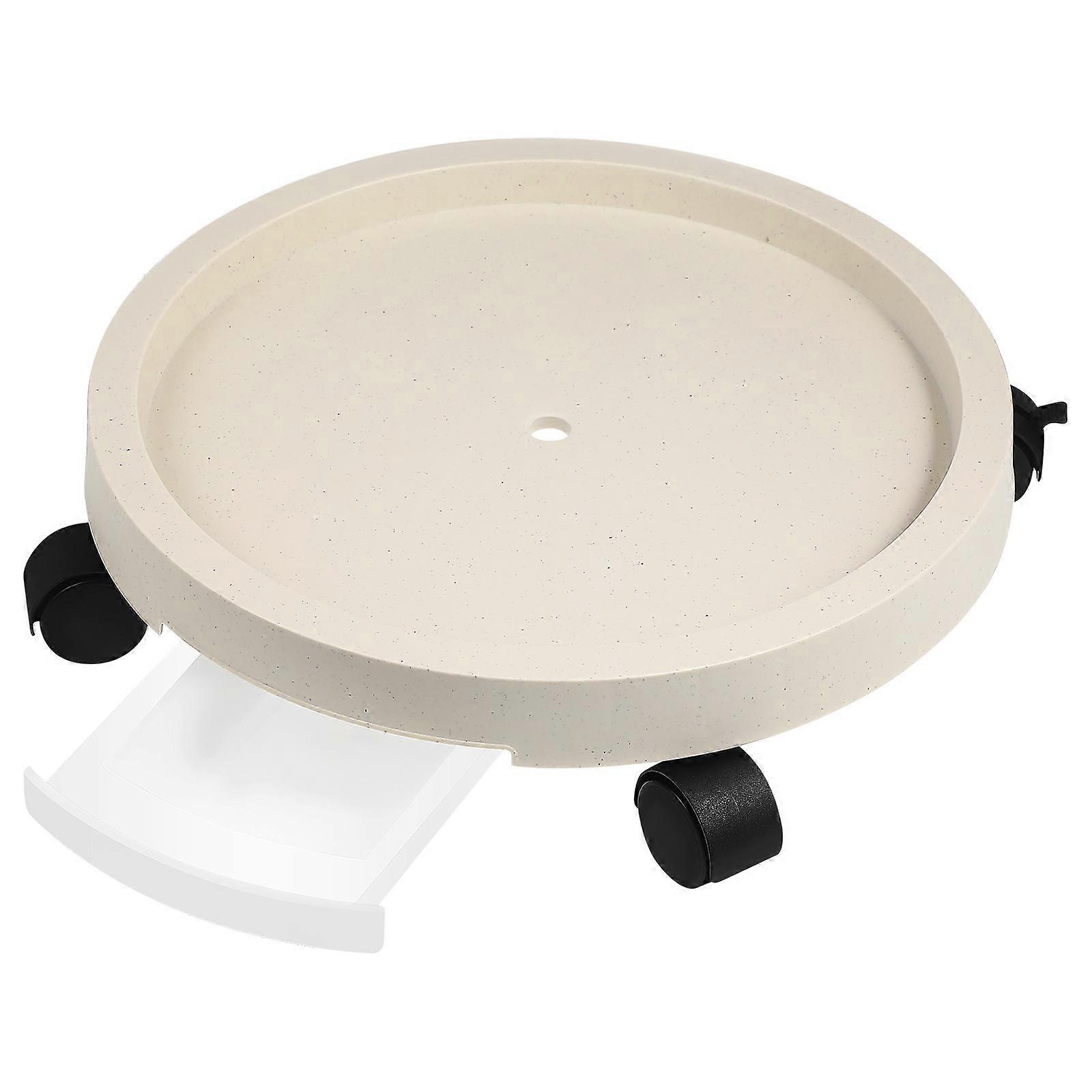 Wheel Flowerpot Tray Simple and Elegant Gardening Tools 34.00X34.00X8.00CM Mobility 1Pcs