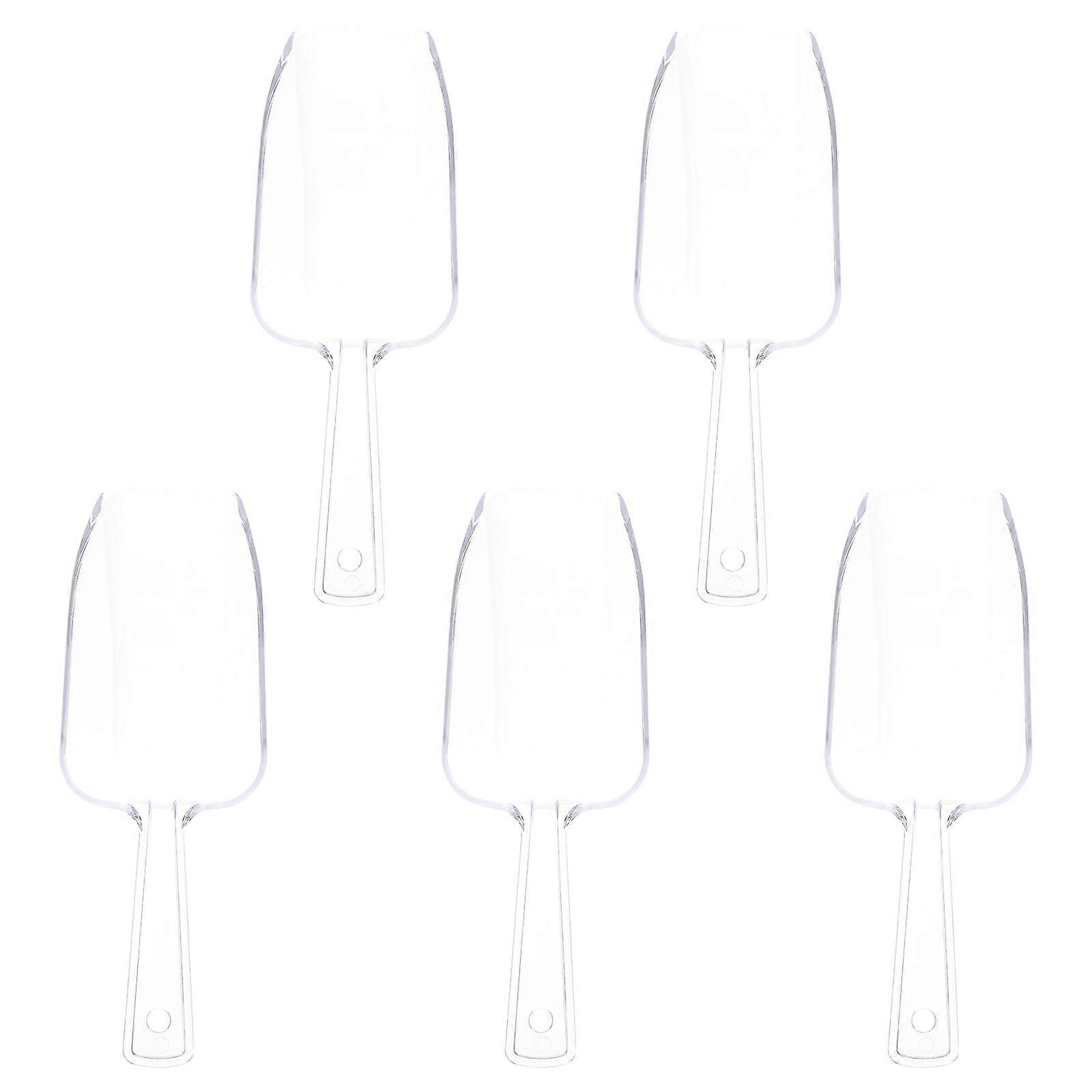Plastic Candy Scoops Food Scoopers For Kitchen Serving Scoops For Food Wedding Candy Dessert Buffet Home Use 5Pcs