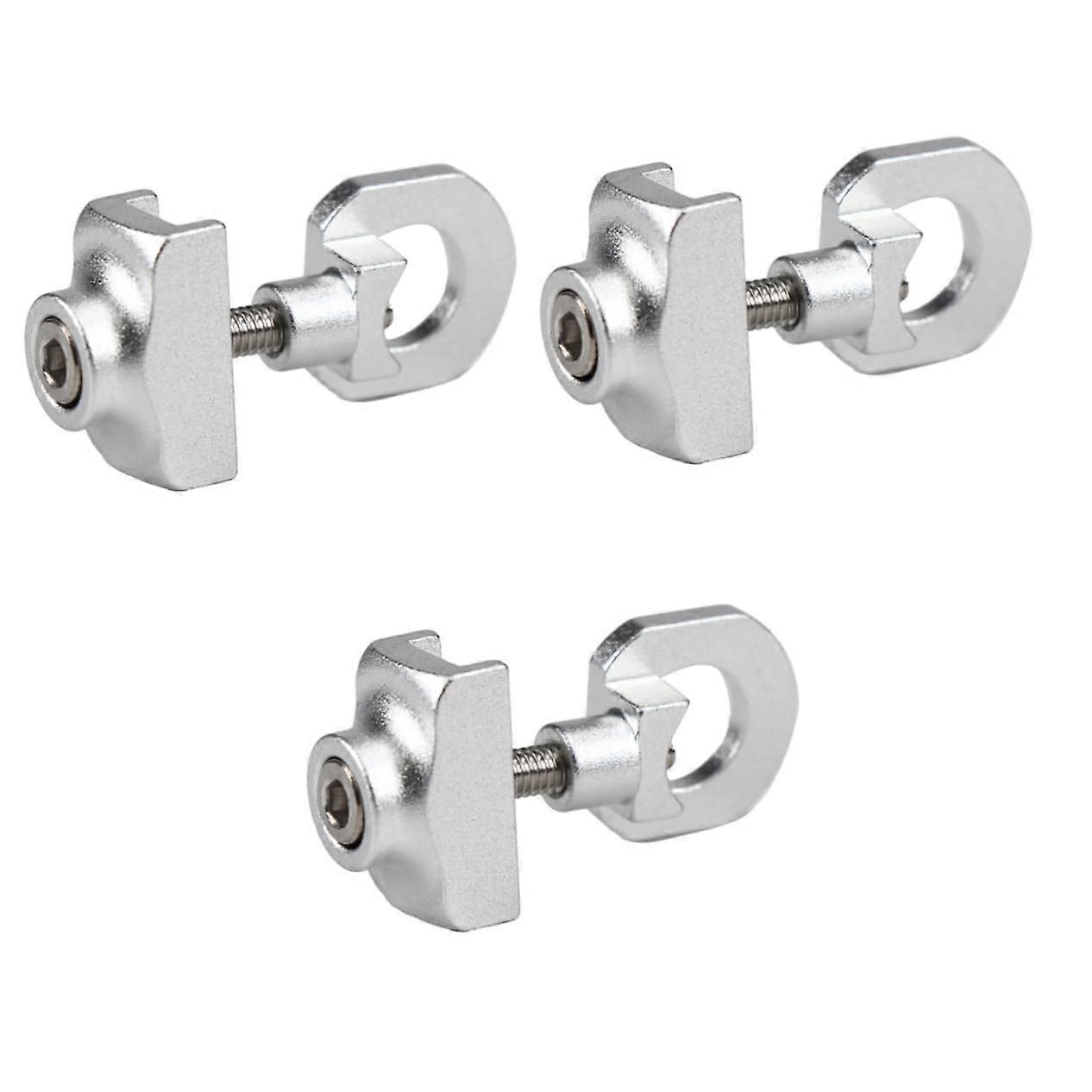 3St Kettenspanner Motorcycle Chain Adjuster Metal Tool Silver for Folding Bikes and Regular Bicycles Chain Tensioning