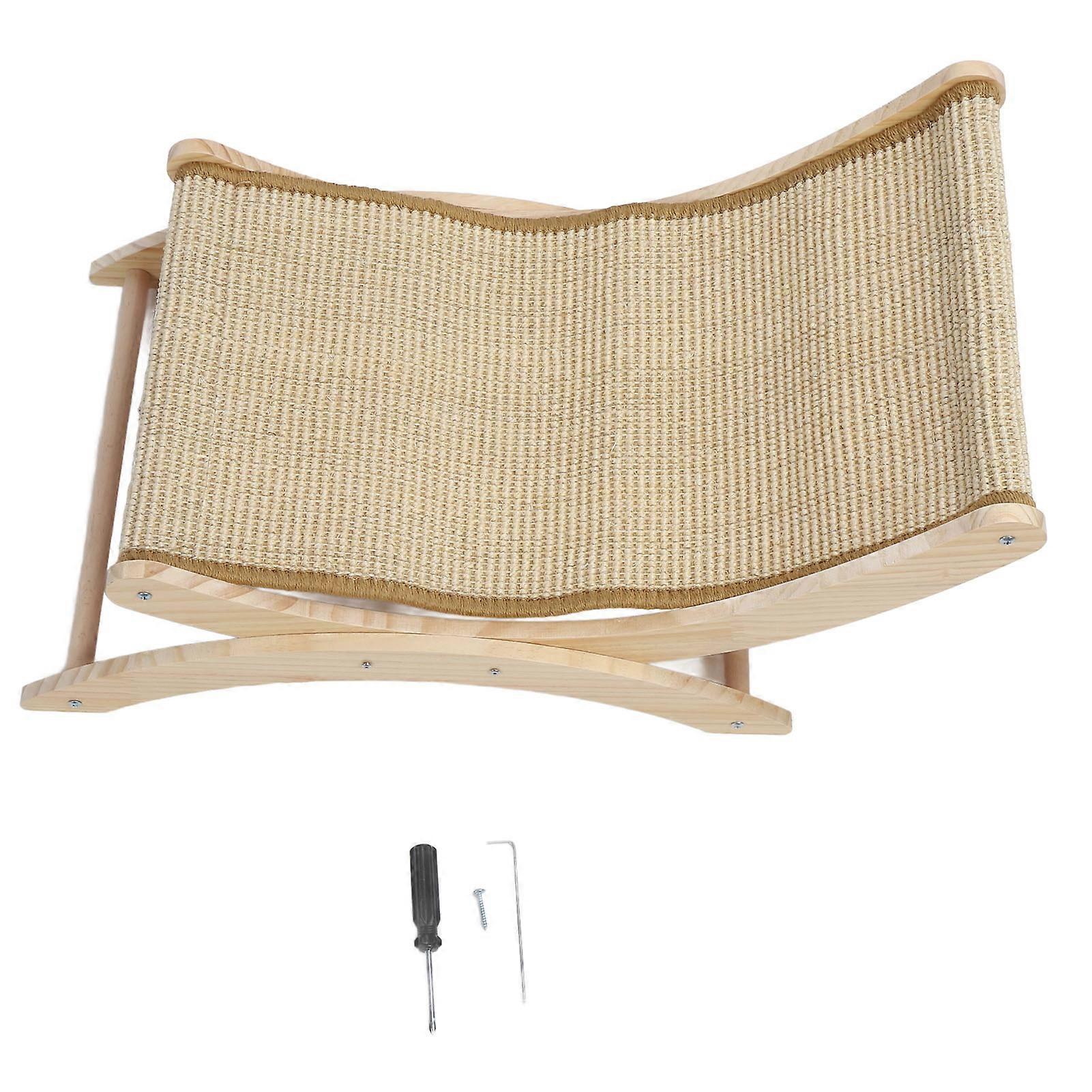 Chair Cat Hammock All Seasons Universal Multifunctional Scratch Resistant Sisal Scratcher Pet Lounge Bed with Mat