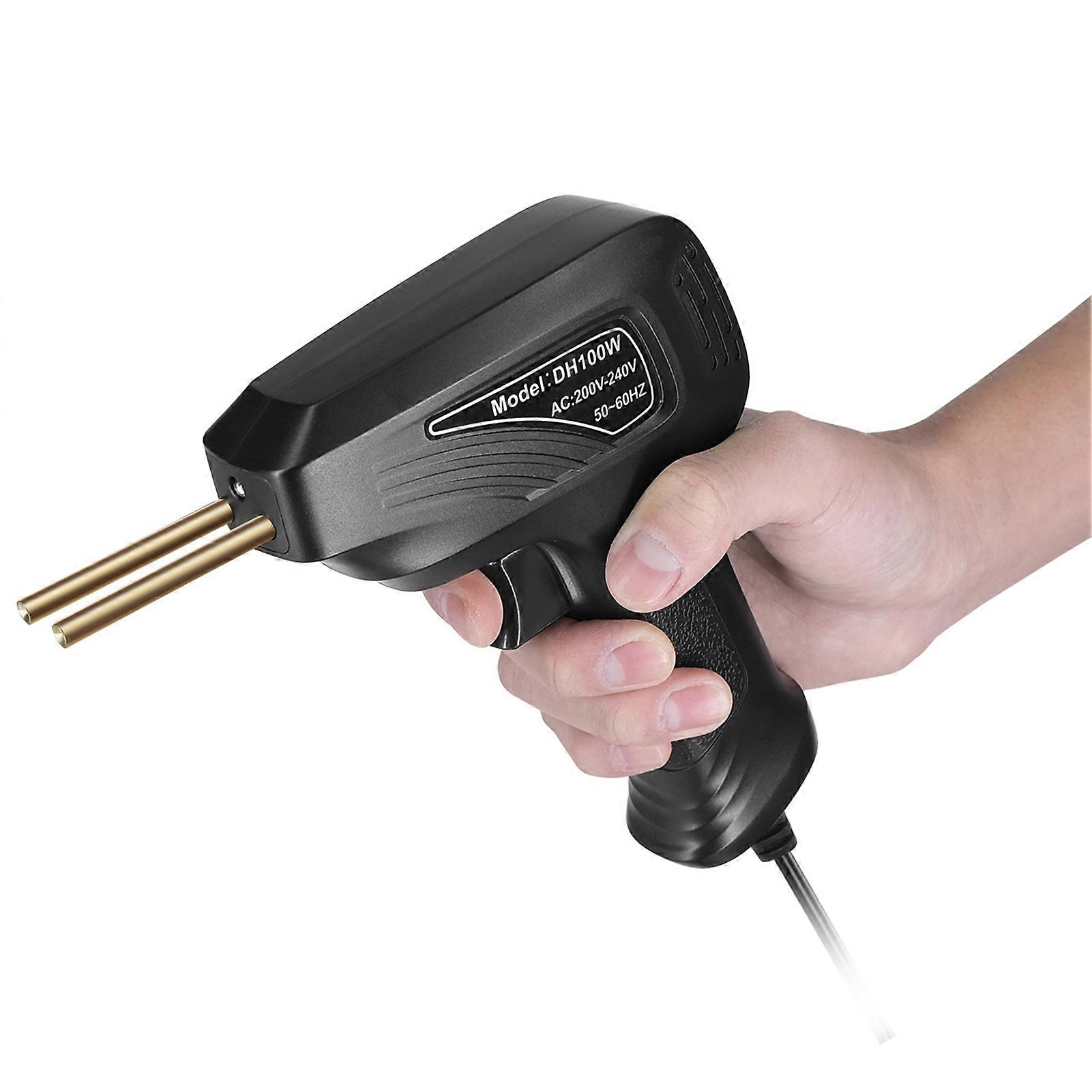 Portable Handheld Plastics Welding Machine Panel Crack Repairs Kit Thermal Cutting Hot Stapler Plastics Repairing Tool Set with LED Light