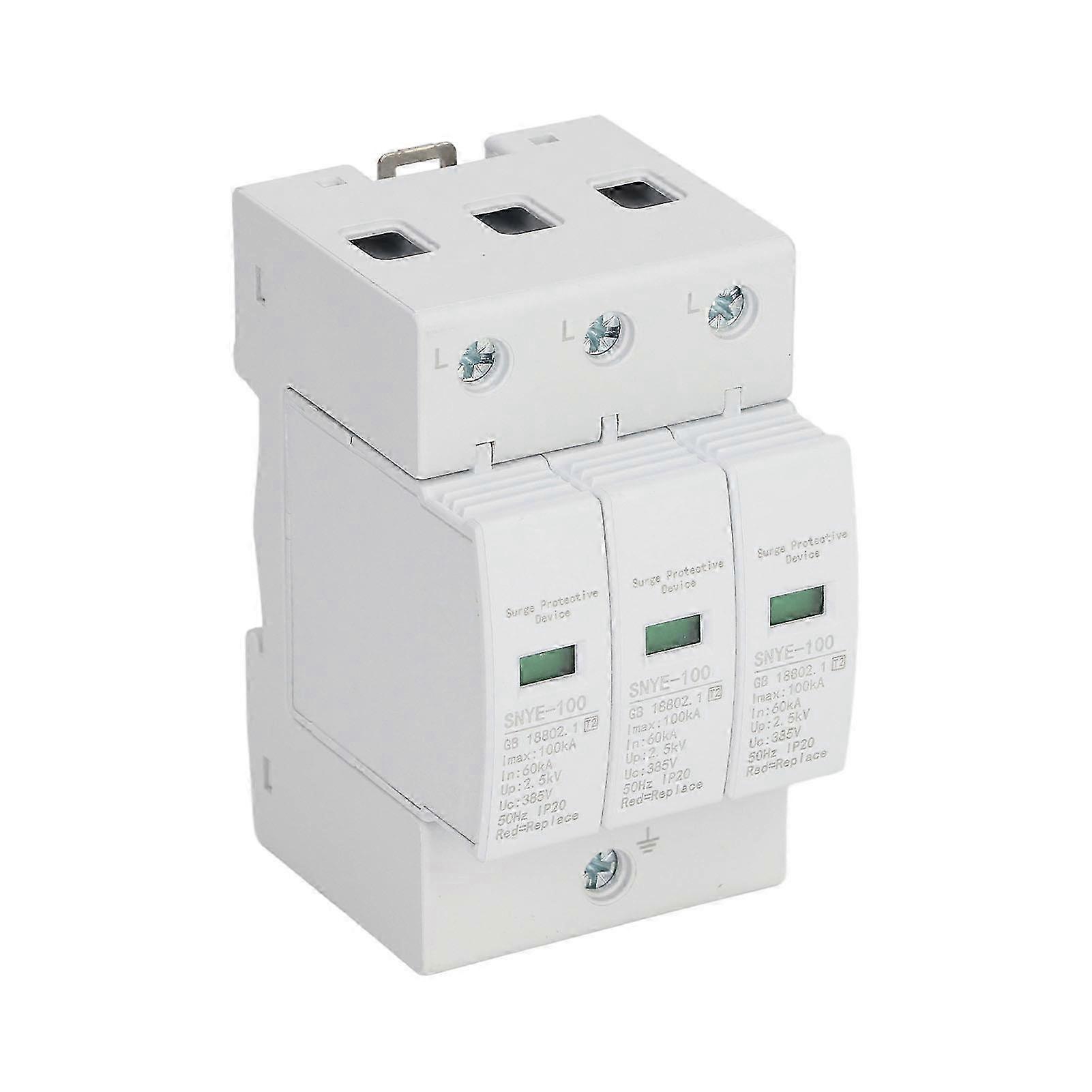 100KA Surge Protection Device Voltage Arrester for 3P Distribution Box 385V