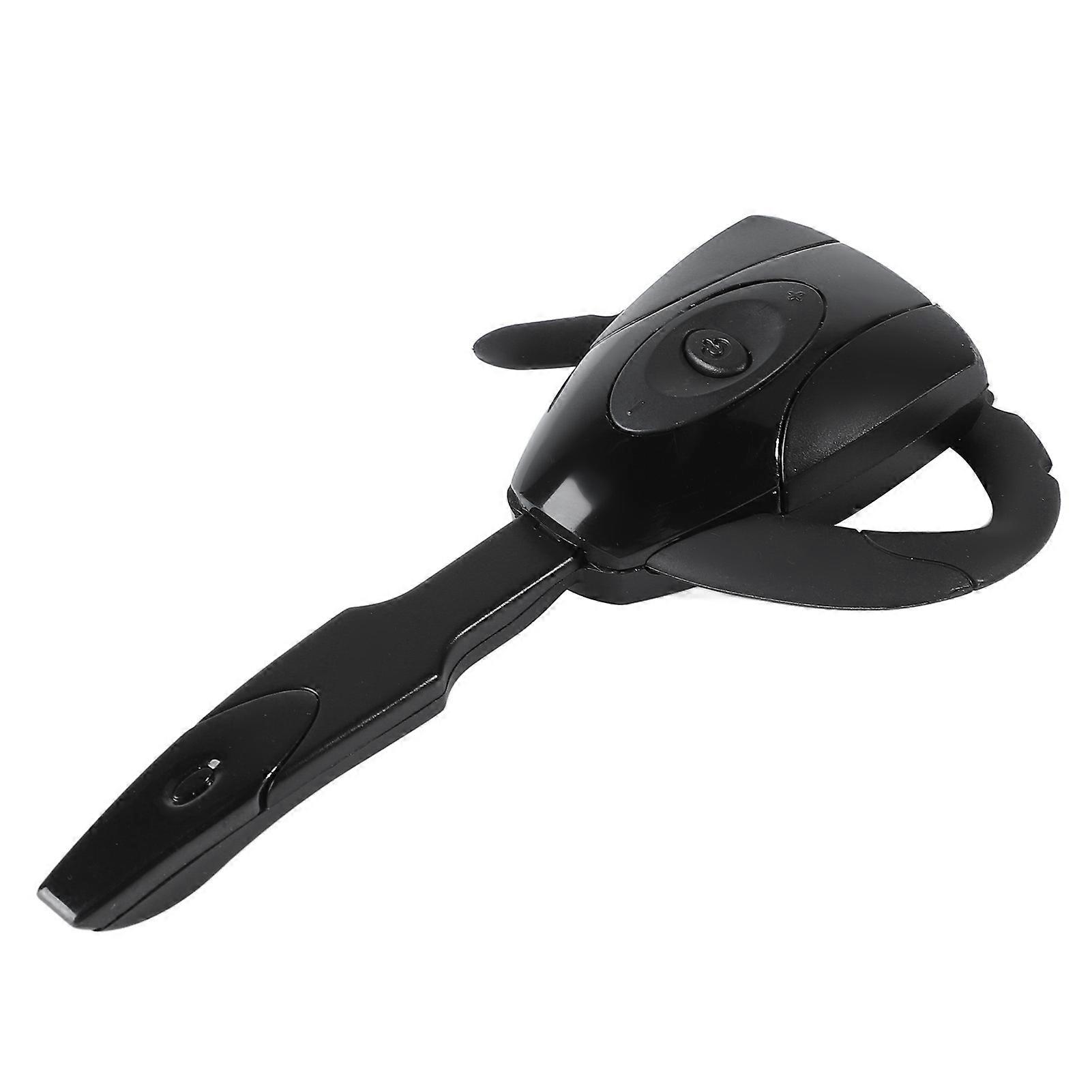 Bluetooth Earpiece Single Ear Unique Shape Comfortable Wear Black Rechargeable Wireless Headset 