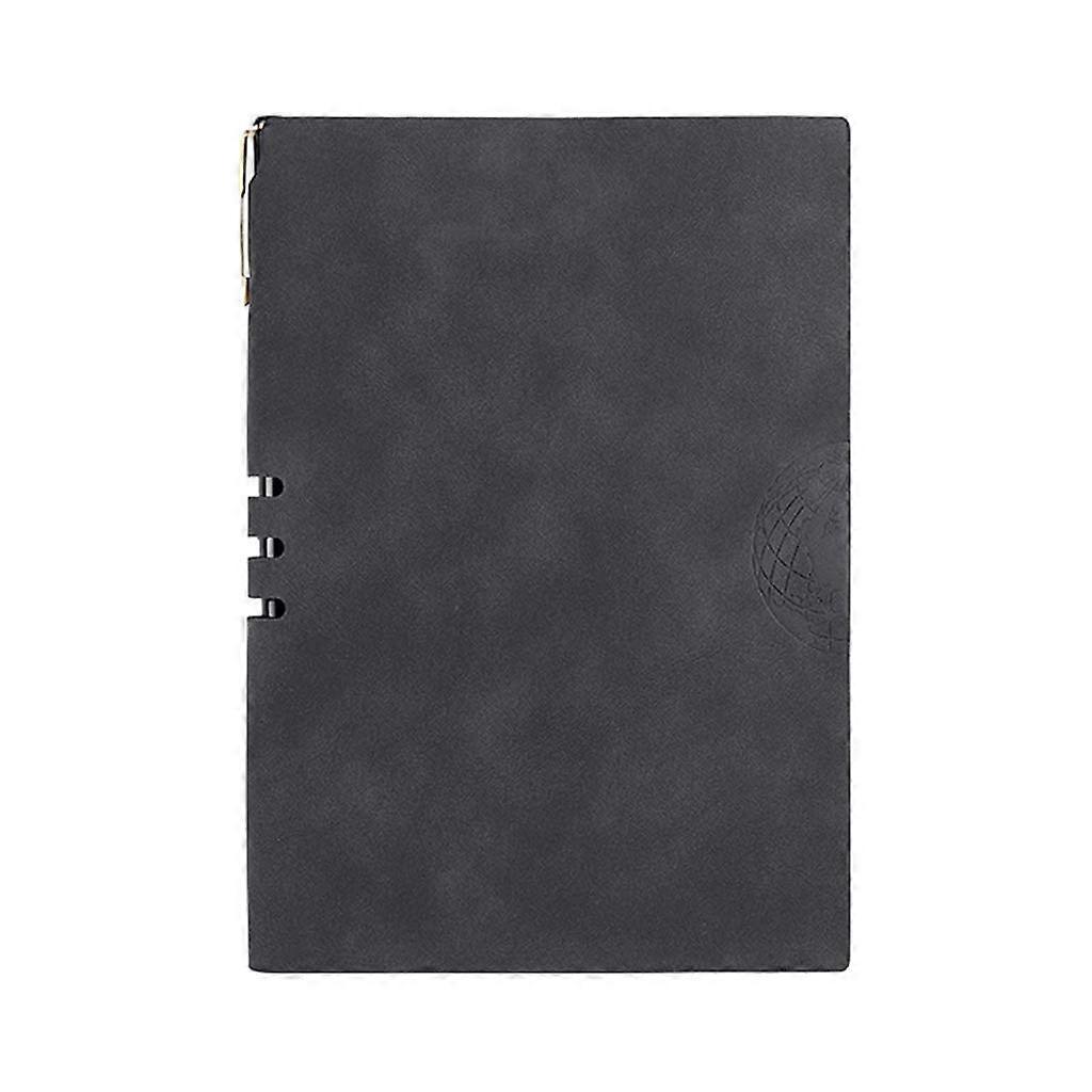 Leather A5 Notebook Notepad Diary Business Journal Planner Agenda Organiser Dark Gray