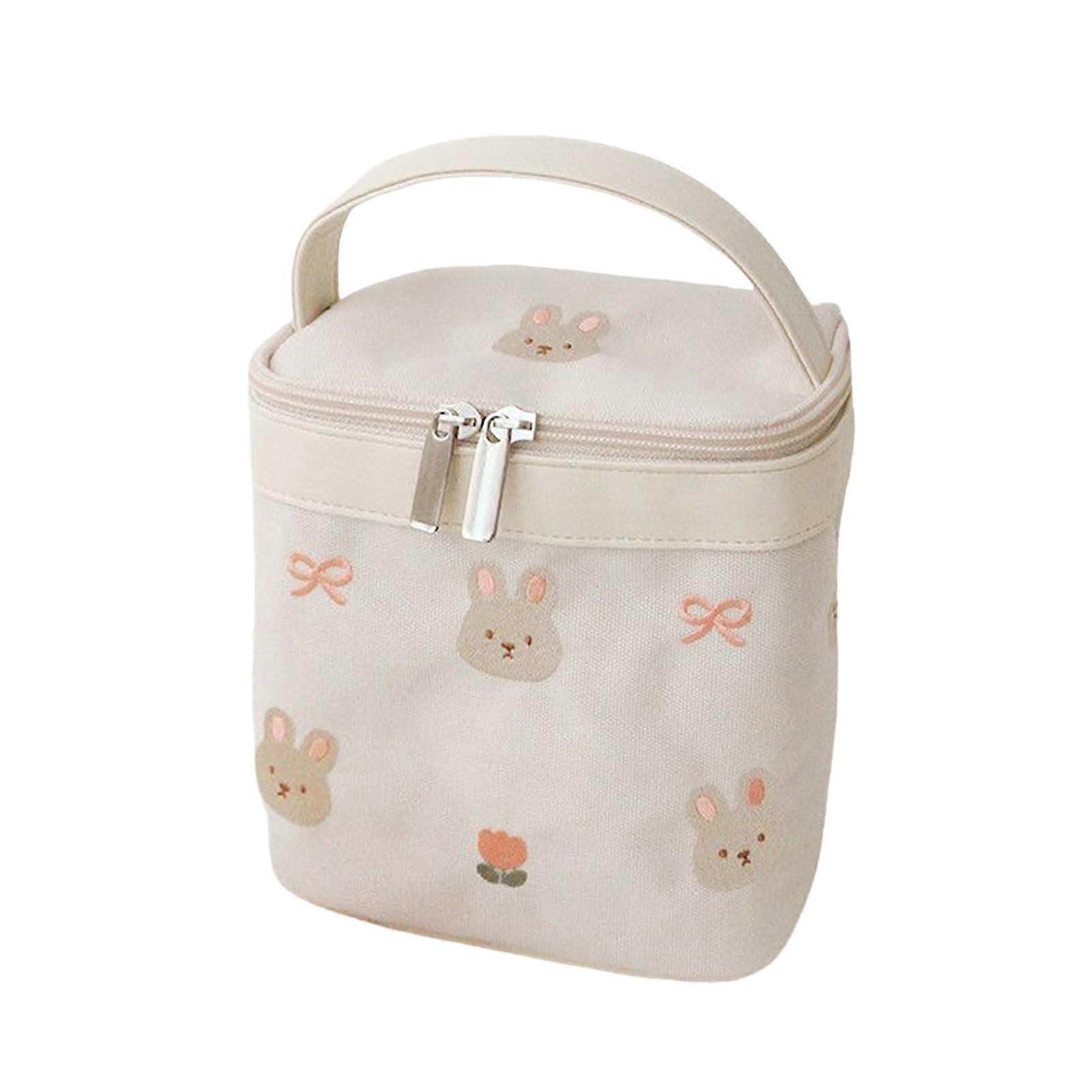 Insulated Lunch Box Bag with Cartoon Design - Reusable Baby Food Container & Foldable Food Storage for Work Picnic Camping Snacks