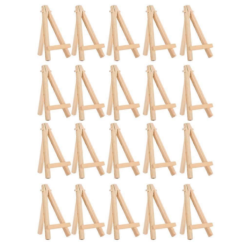 2025 Latest Model 20Pcs Wood Easel Artware Mini AFrame Natural Wood Display