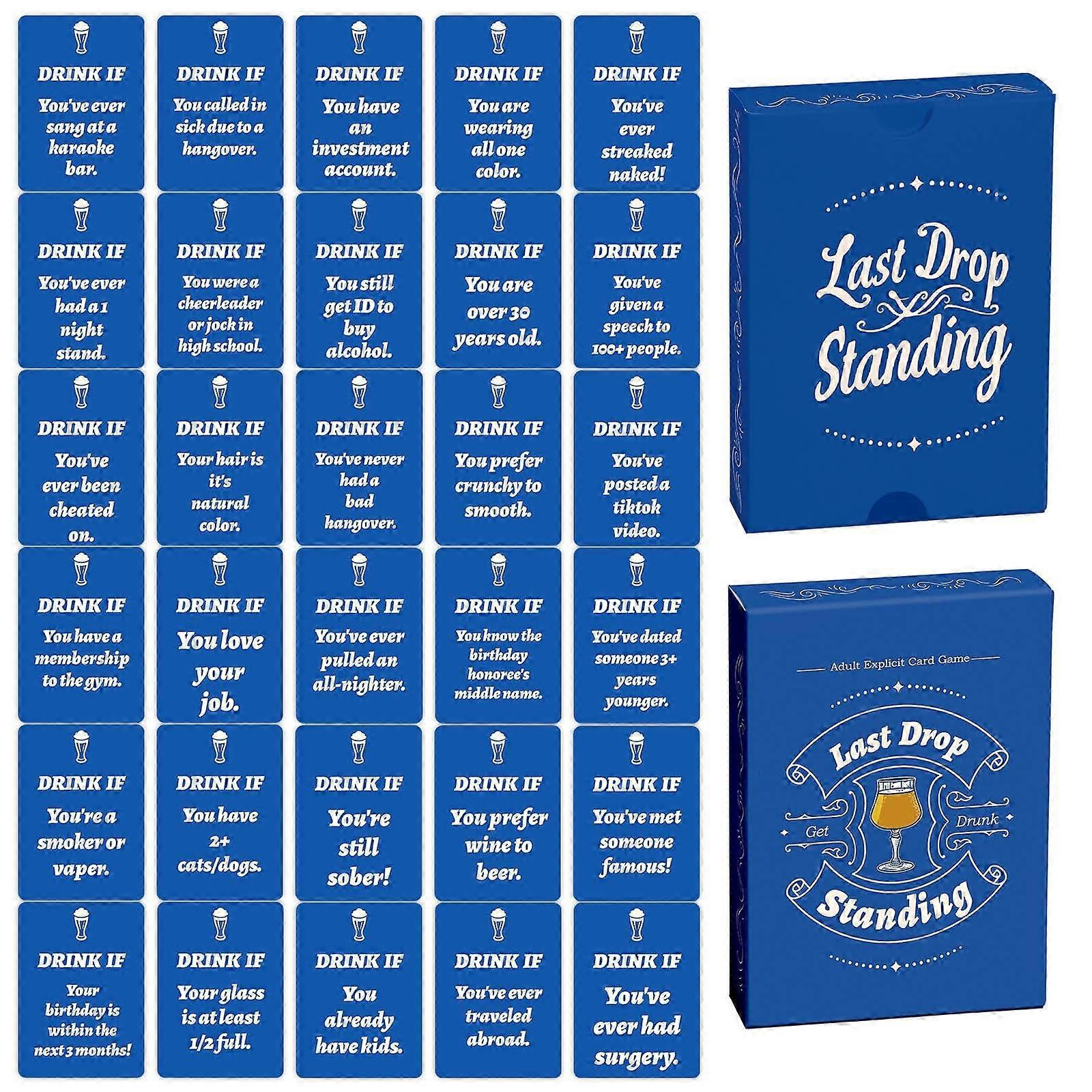 Adult Playing Cards, 50 Pieces, Multiplayer Interactive Party Drinking Game Cards