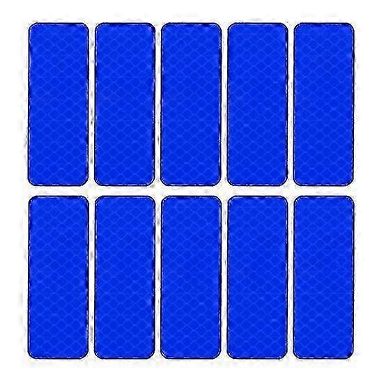 10Pcs Waterproof UV Resistant Reflective Car Stickers with Strong Adhesive for Night Visibility