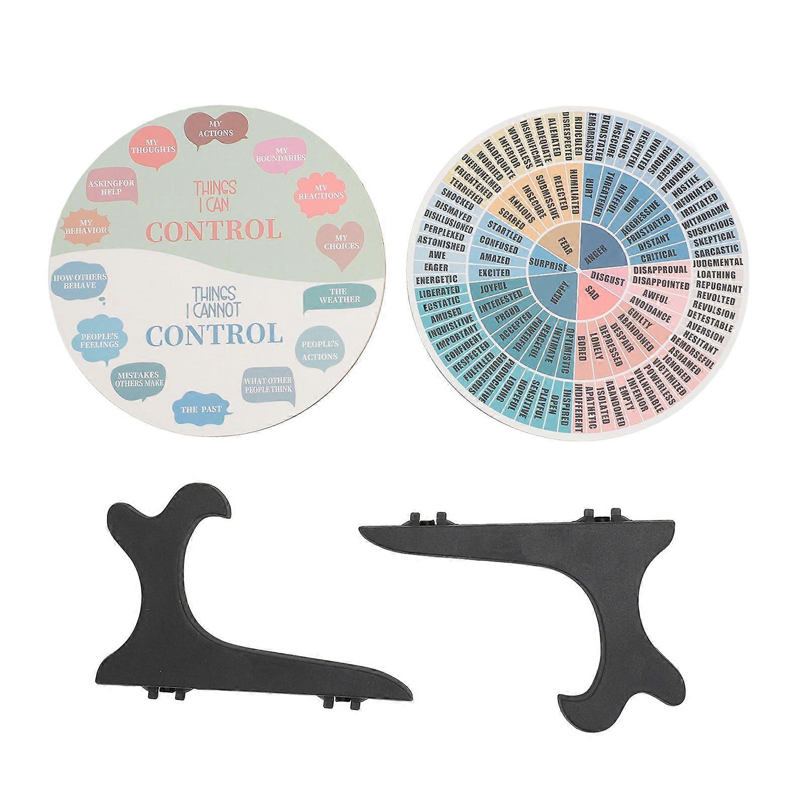 2025 Último Modelo 2PCS Calm Feeling Wheels com Base Preta de Madeira Emotion