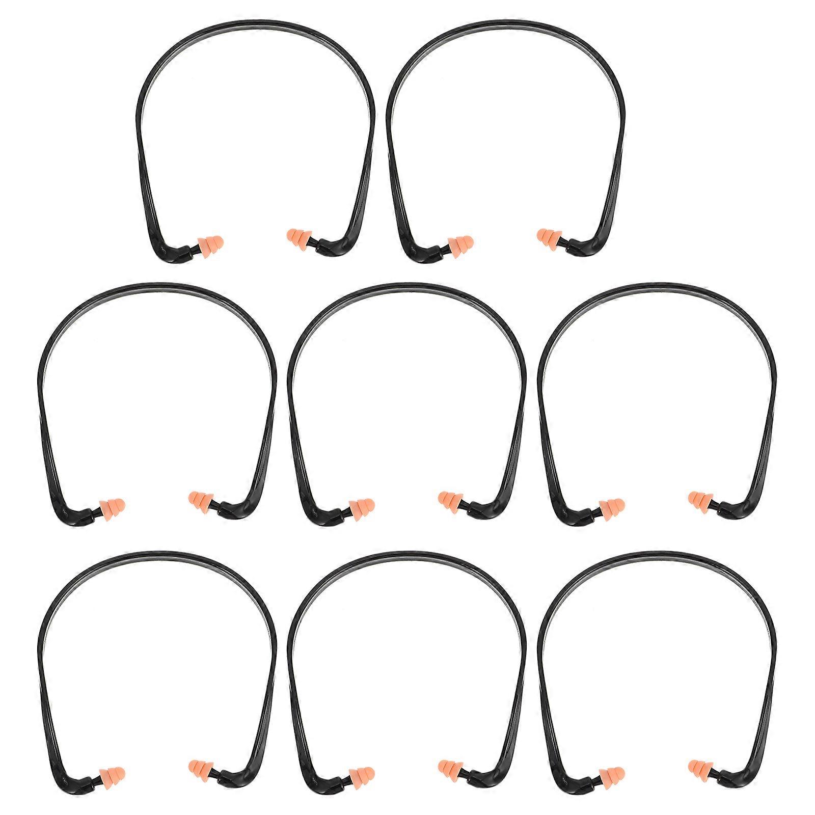 Silencing Earplugs With Band For High Speed Train 8Pcs Reduction Sleep Aid
