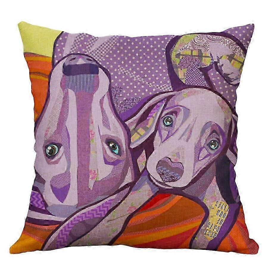 コットンリネンで作られたヴィンテージリーフプリント枕カバー、家の装飾デザインのための愛らしいソファクッションカバー