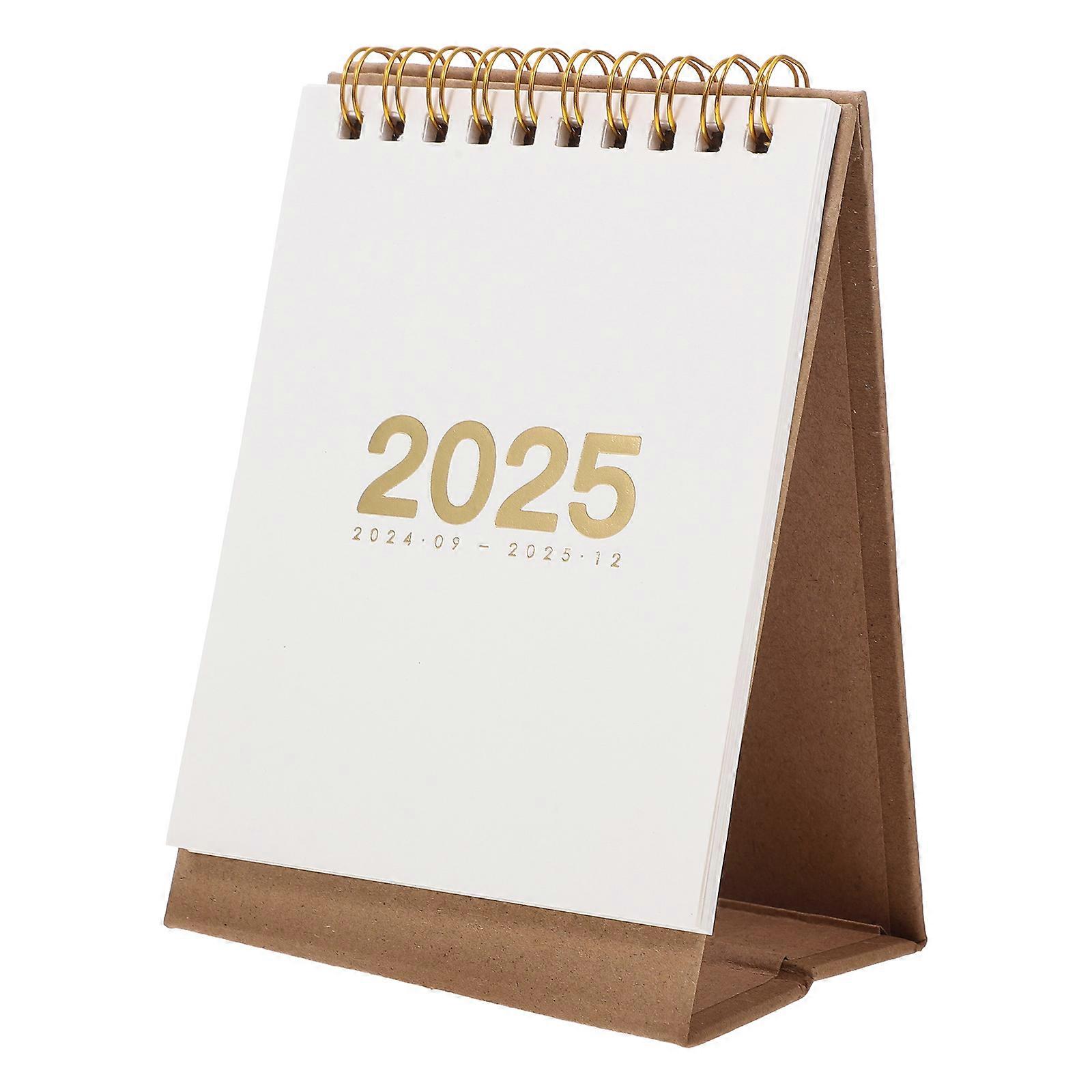 Standing Desk Calendar 2025 Flip Desktop Calendar with Monthly Scheduling