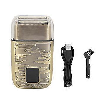 Electric Hair Clipper Retro Portable Efficient Dual Head Cordless Beard Trimmer for Home TravelYMMR)