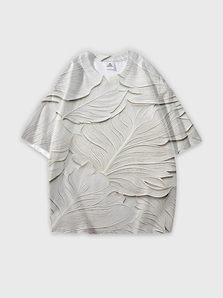 T-shirt round neck Pattern loose short sleeve JW2510